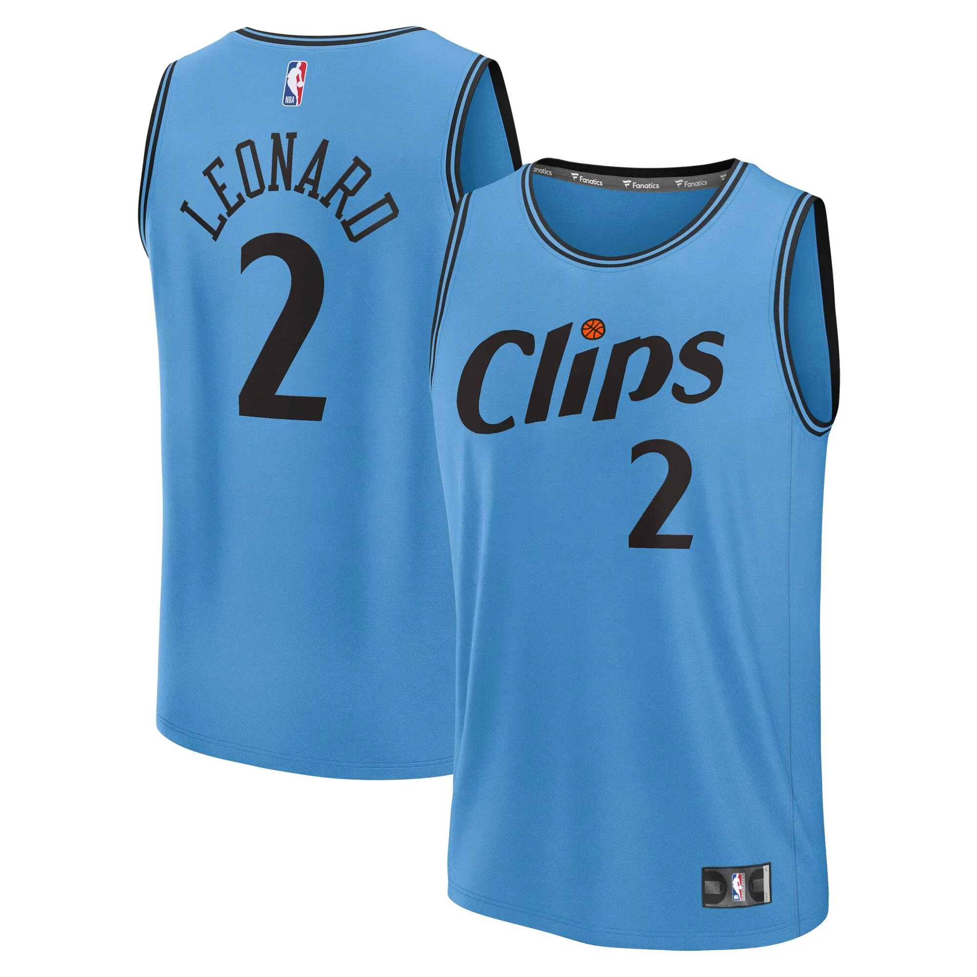 Kawhi Leonard LA Clippers Fanatics 2024-25 Fast Break Player Jersey - City Edition - Light Blue