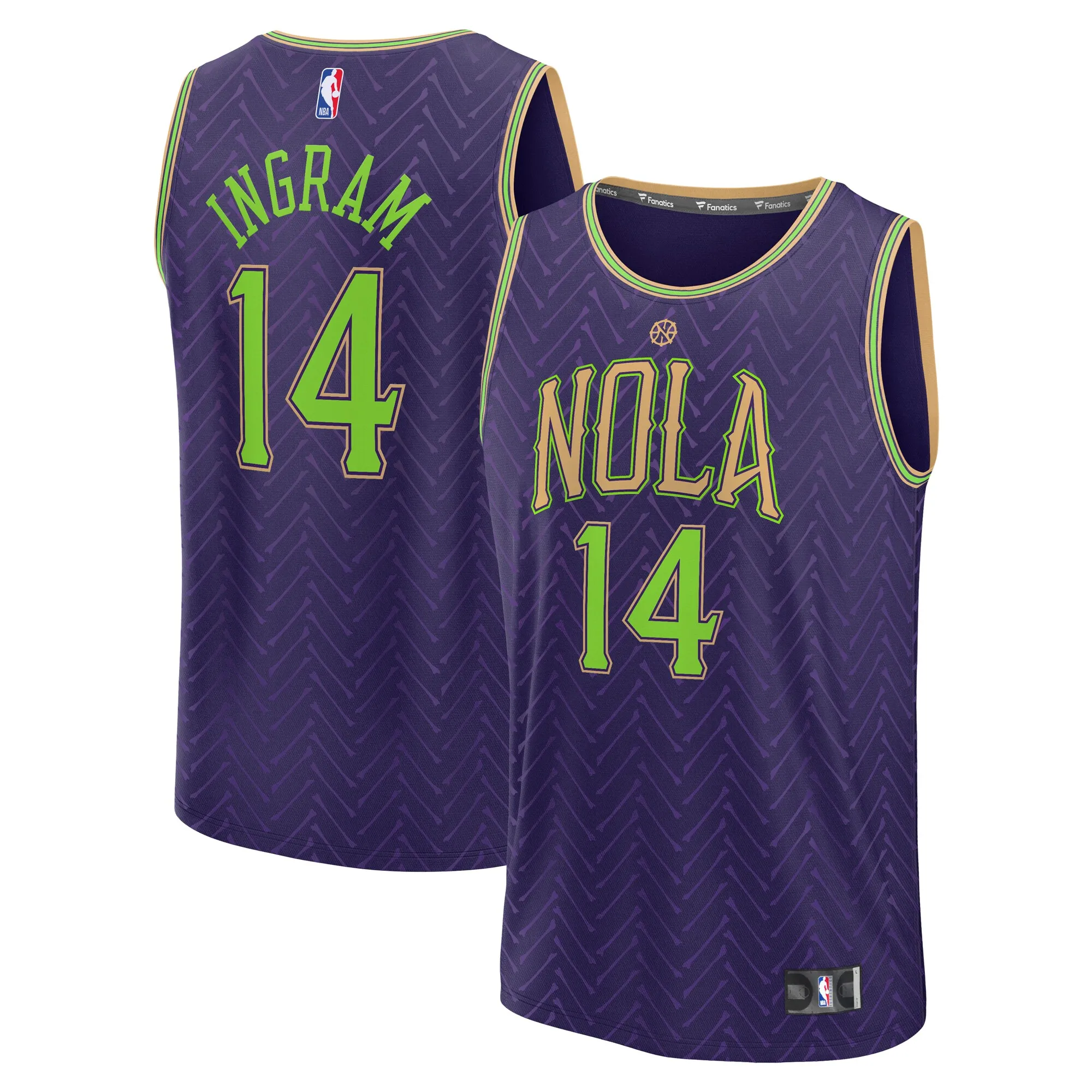 Brandon Ingram New Orleans Pelicans Fanatics 2024-25 Fast Break Player Jersey - City Edition - Purple