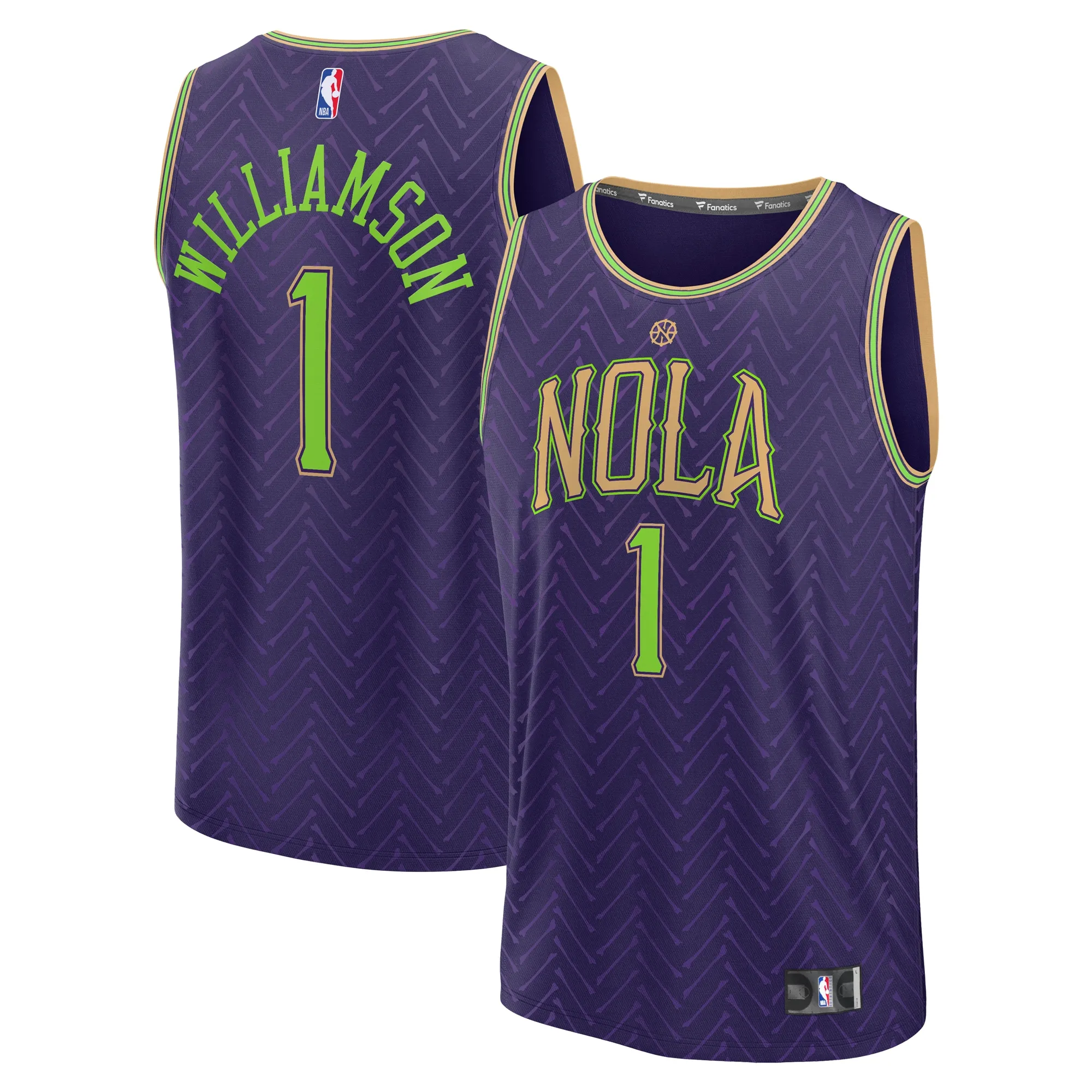 Zion Williamson New Orleans Pelicans Fanatics 2024-25 Fast Break Player Jersey - City Edition - Purple
