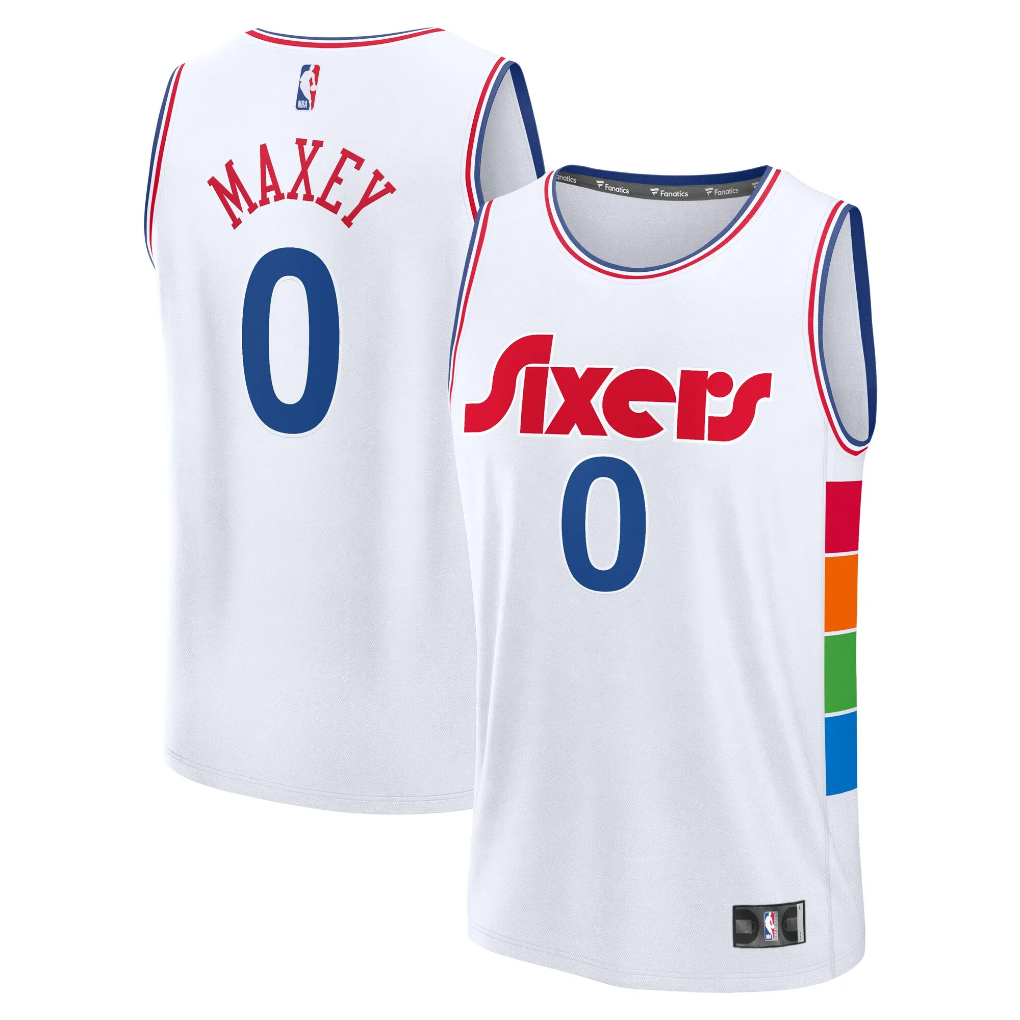 Tyrese Maxey Philadelphia 76ers Fanatics 2024-25 Fast Break Player Jersey - City Edition - White