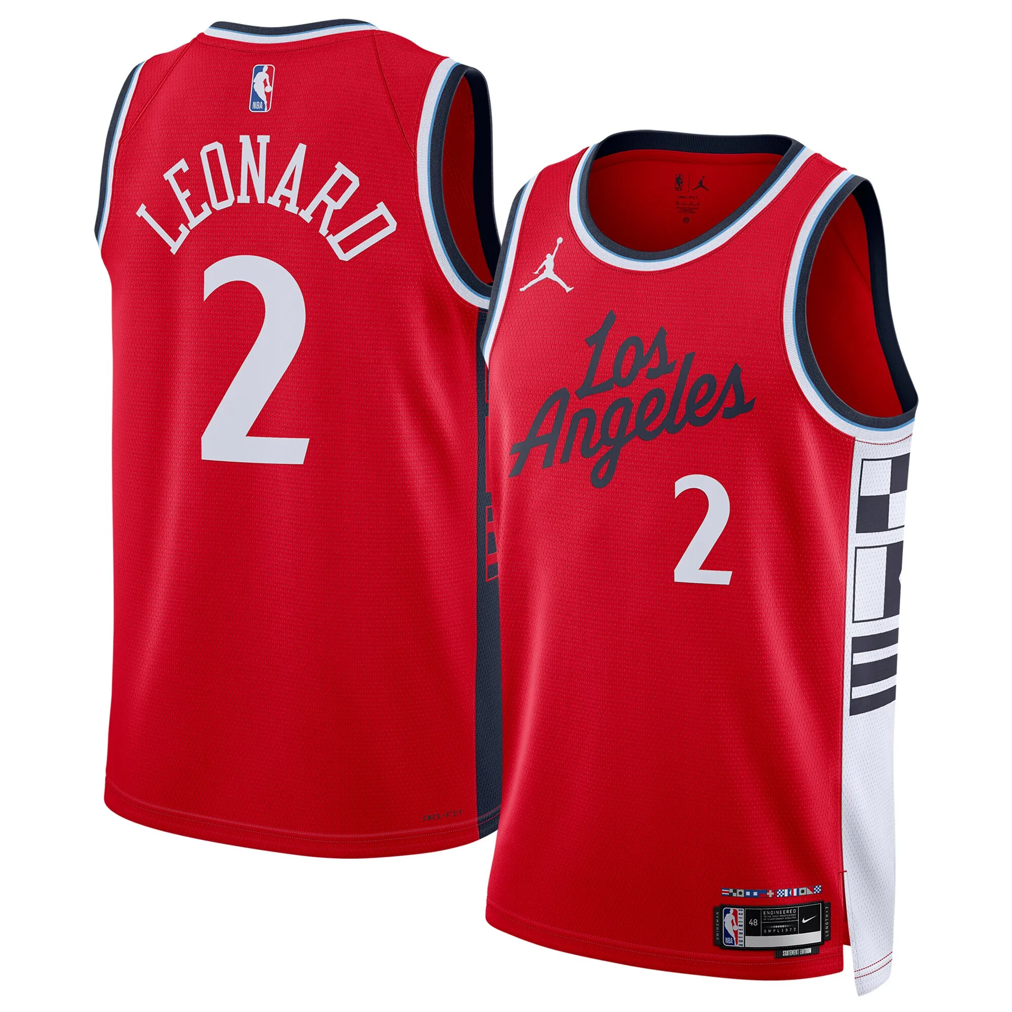 Kawhi Leonard LA Clippers Jordan Brand Unisex 2024-25 Swingman Jersey - Statement Edition - Red