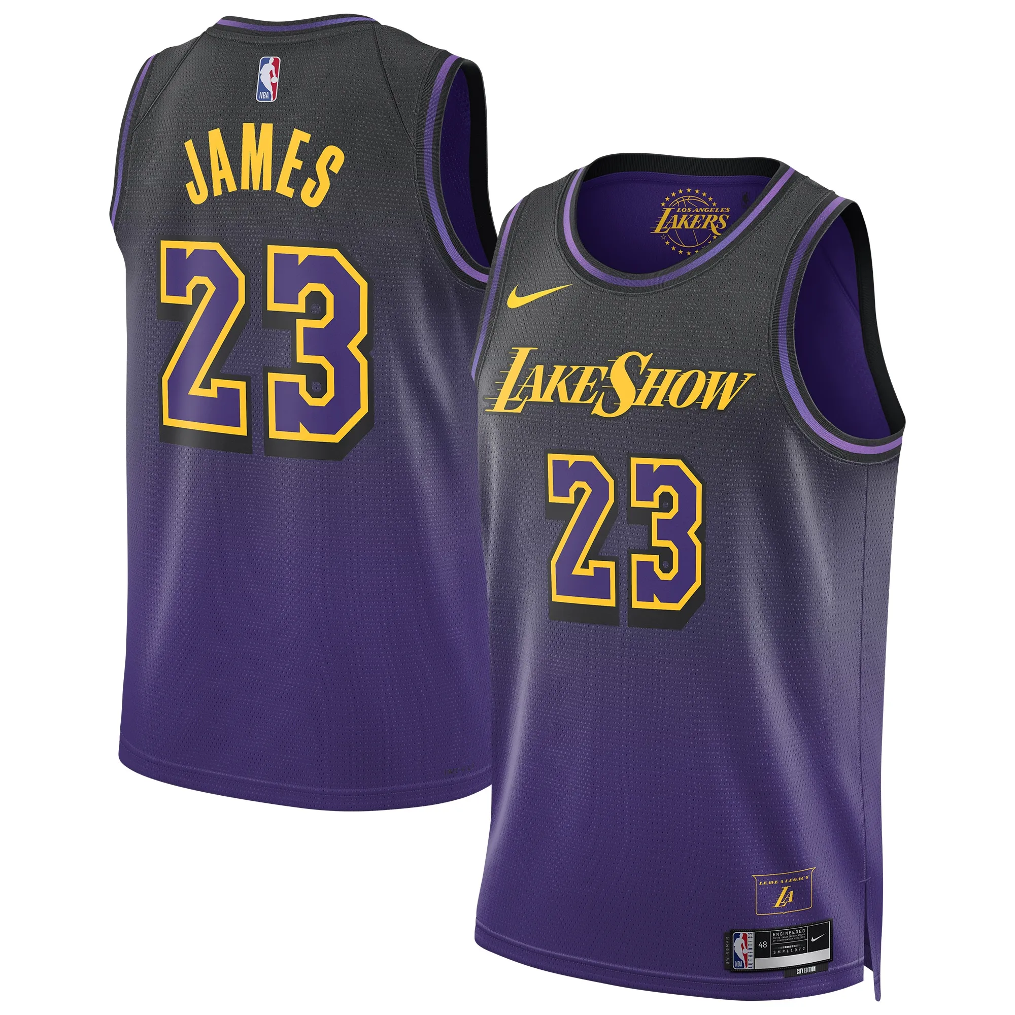 LeBron James Los Angeles Lakers Nike Unisex 2024-25 Swingman Player Jersey - City Edition - Purple