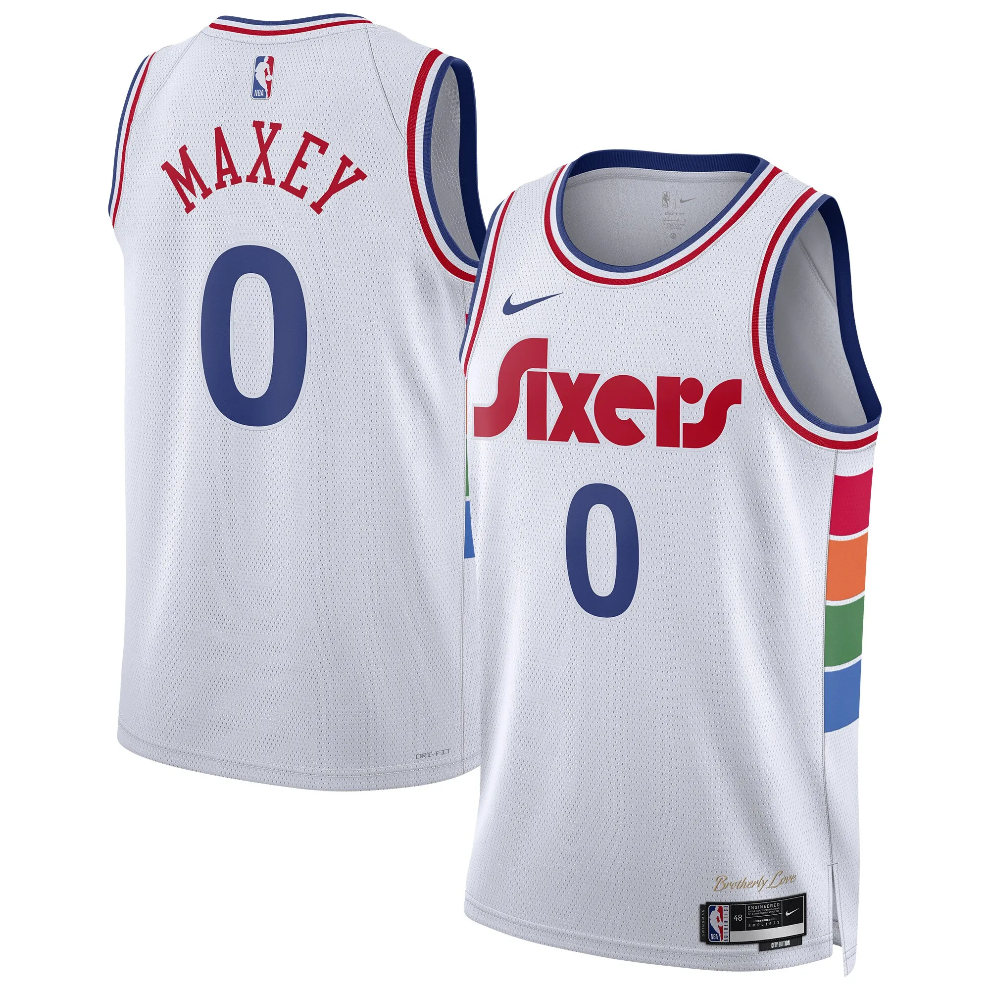 Tyrese Maxey Philadelphia 76ers Nike Unisex 2024-25 Swingman Player Jersey - City Edition - White