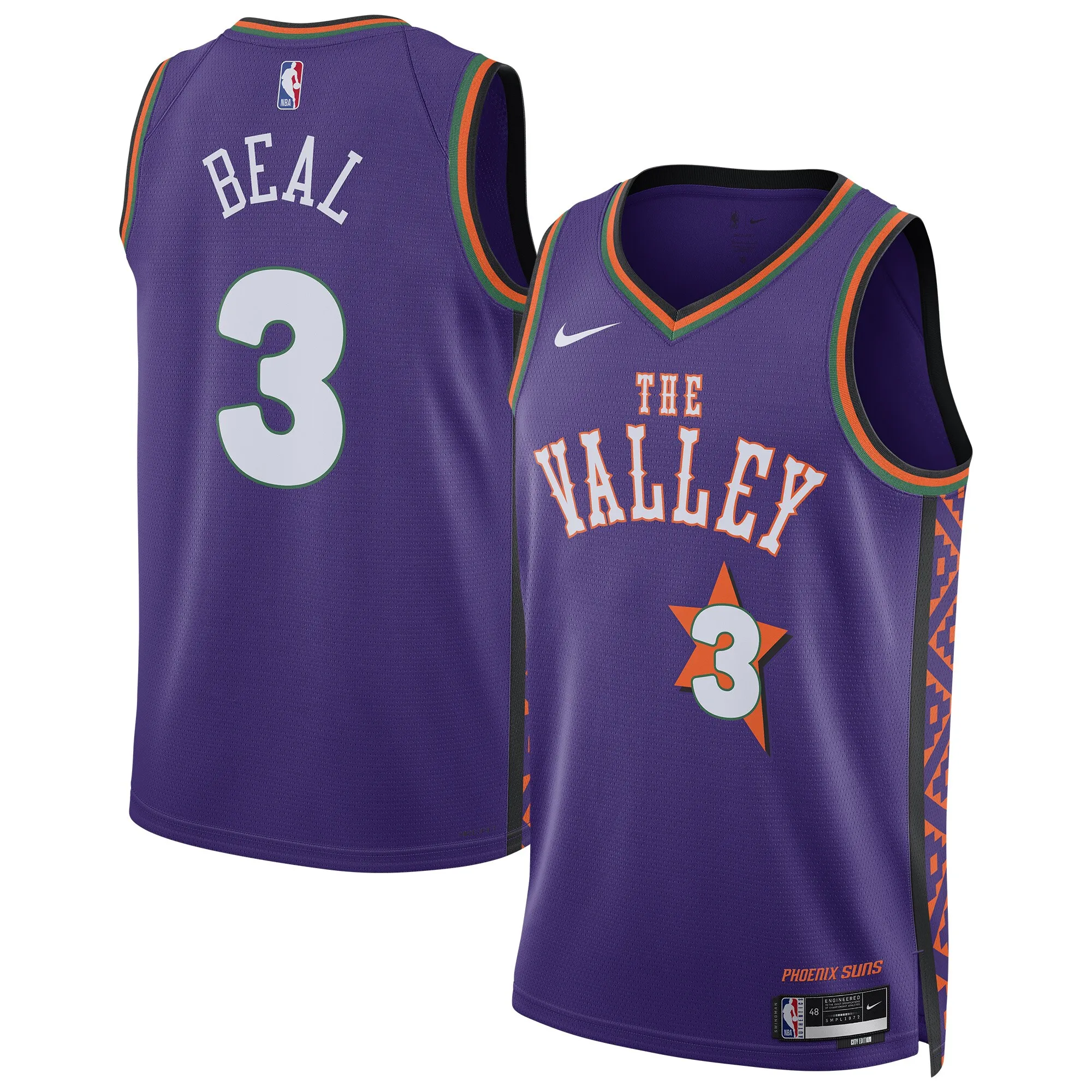 Bradley Beal Phoenix Suns Nike Unisex 2024-25 Swingman Player Jersey - City Edition - Purple