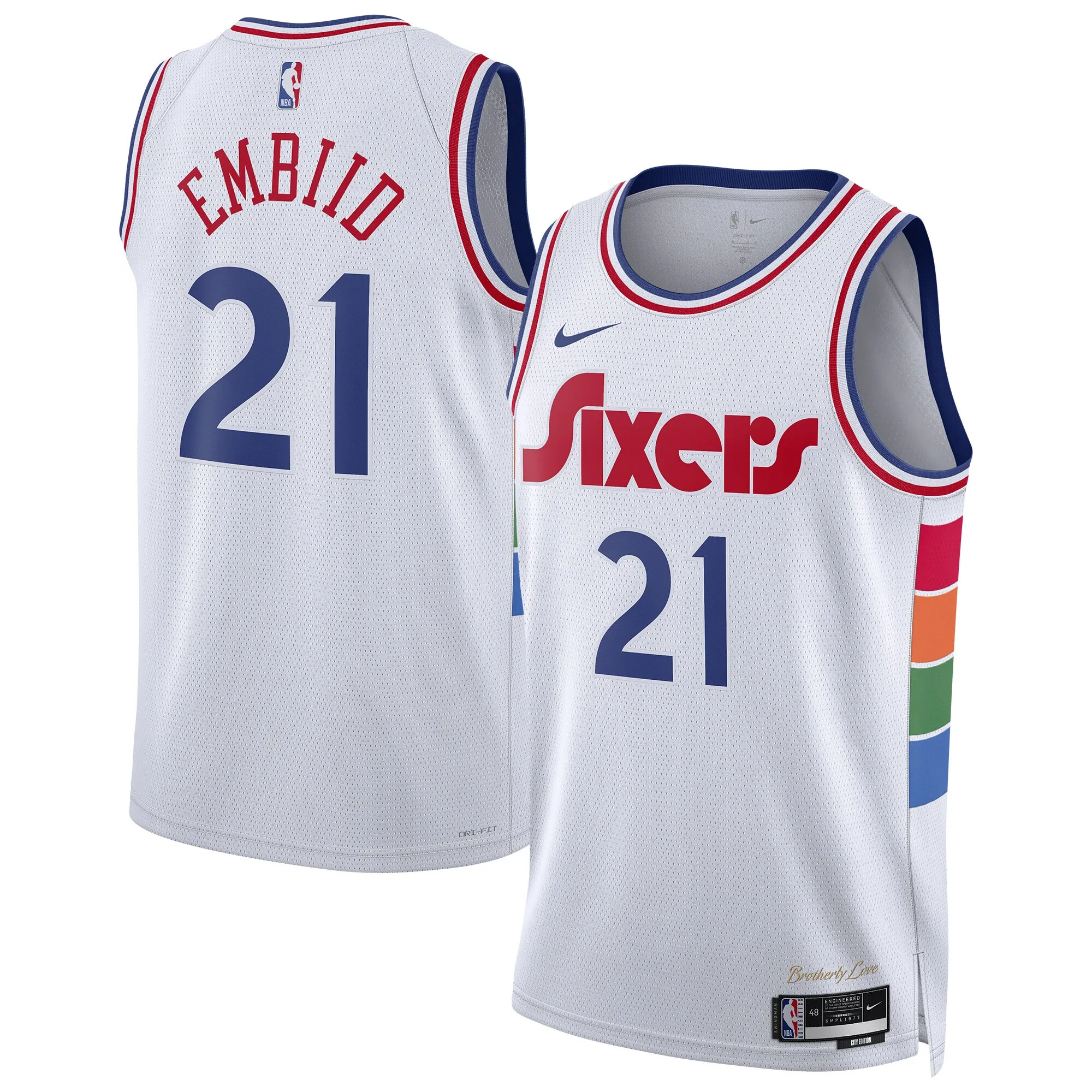 Joel Embiid Philadelphia 76ers Nike Unisex 2024-25 Swingman Player Jersey - City Edition - White