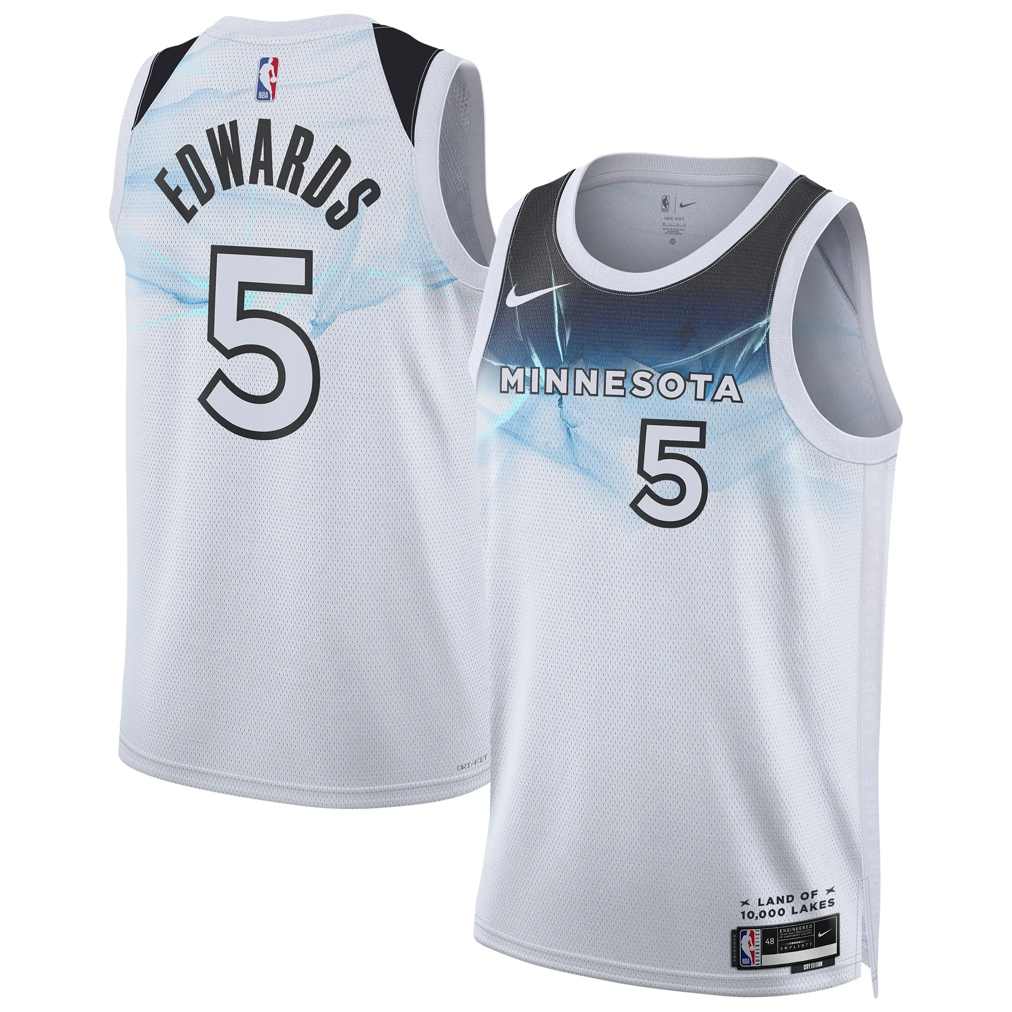 Anthony Edwards Minnesota Timberwolves Nike Unisex 2024-25 Swingman Player Jersey - City Edition - White
