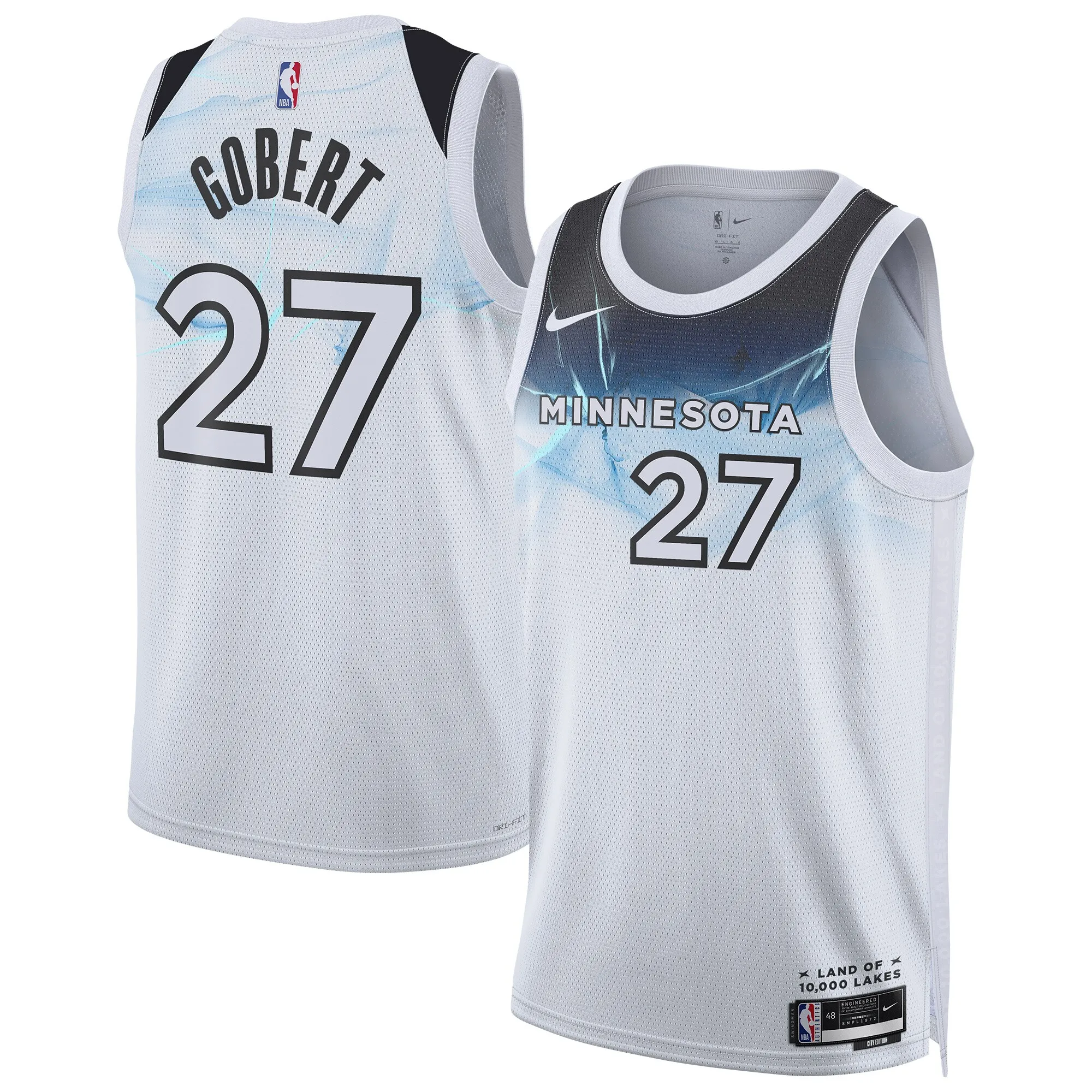 Rudy Gobert Minnesota Timberwolves Nike Unisex 2024-25 Swingman Player Jersey - City Edition - White
