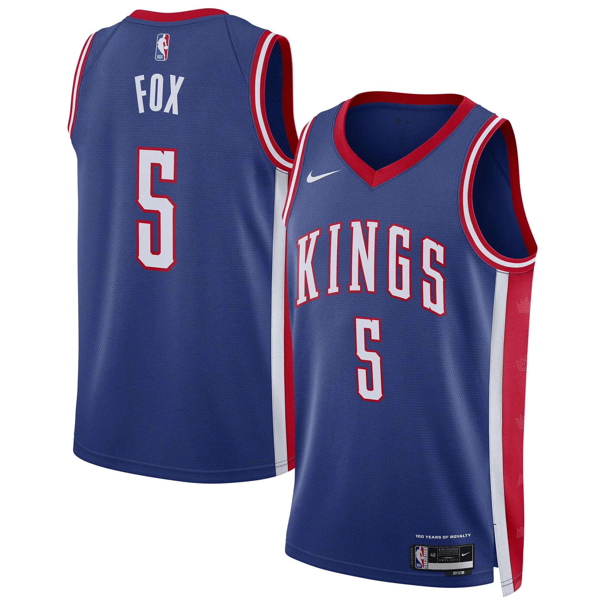 De'Aaron Fox Sacramento Kings Nike Unisex 2024-25 Swingman Player Jersey - City Edition - Blue