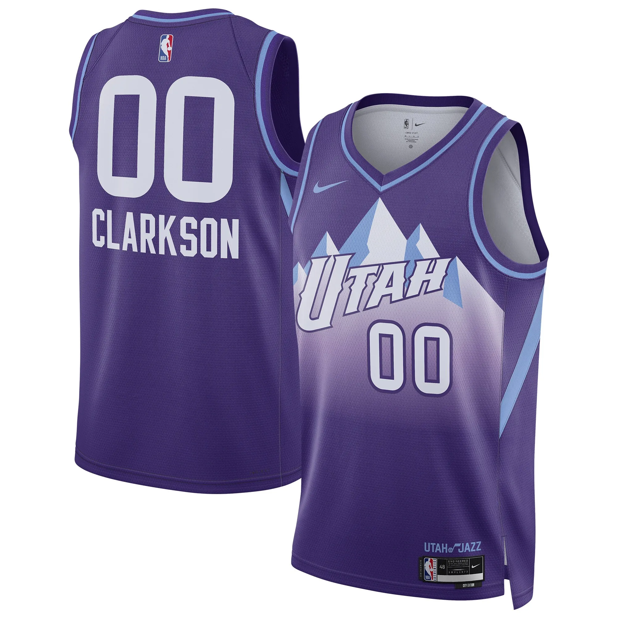 Jordan Clarkson Utah Jazz Nike Unisex 2024-25 Swingman Player Jersey - City Edition - Purple