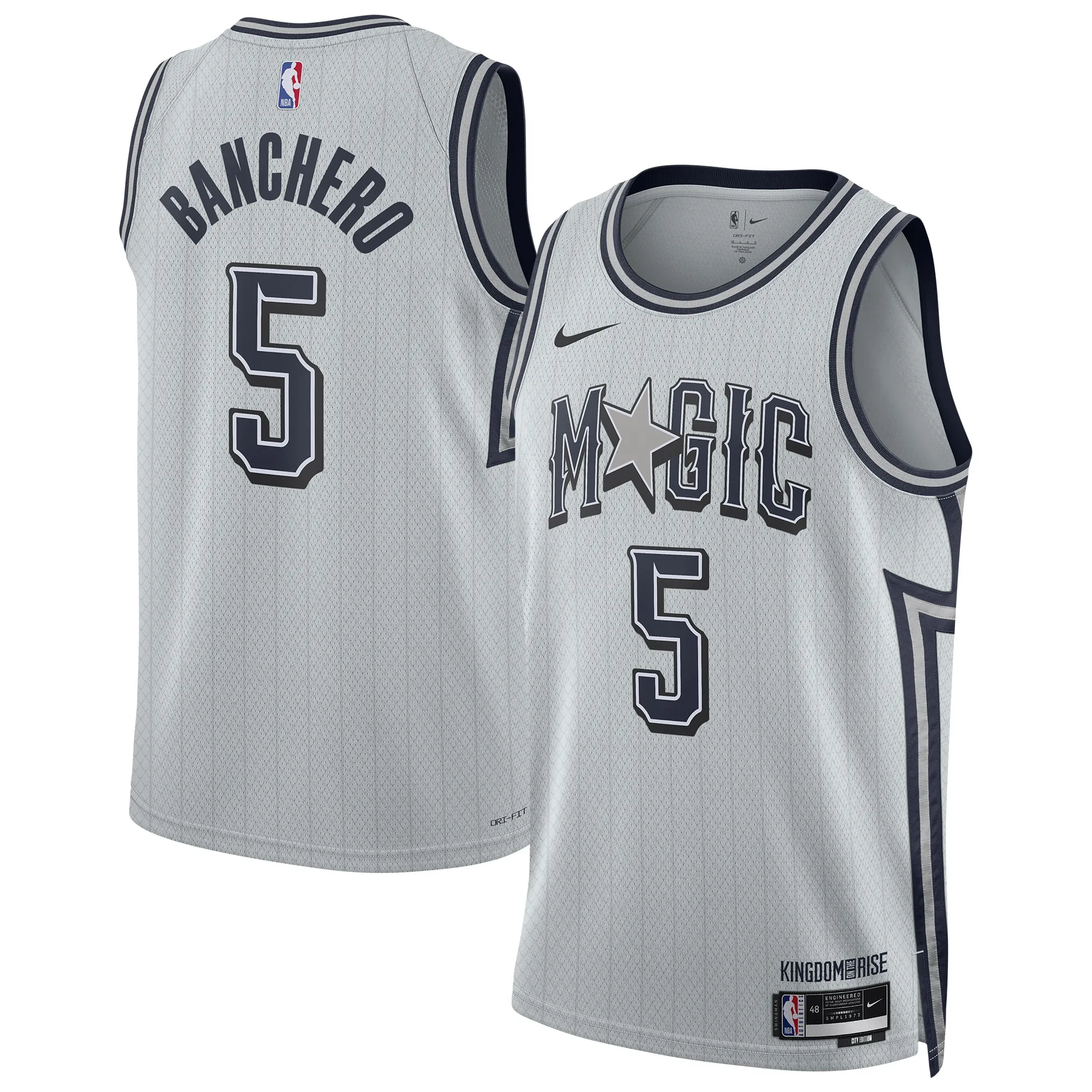 Paolo Banchero Orlando Magic Nike Unisex 2024-25 Swingman Player Jersey - City Edition - Silver