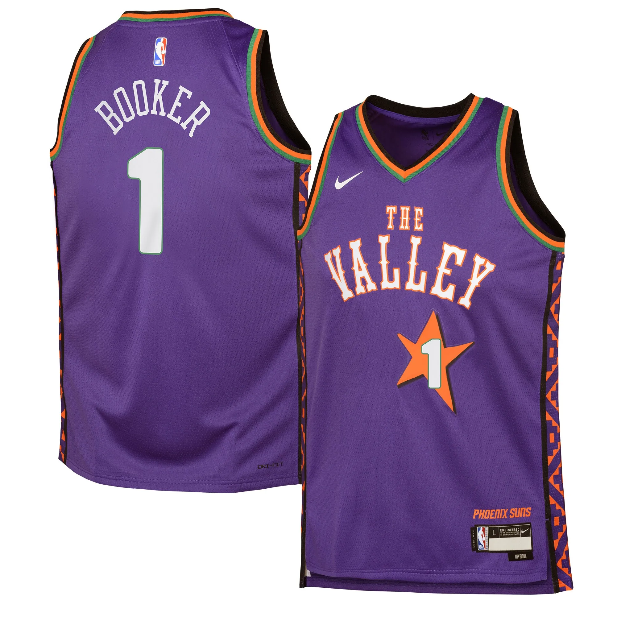 Devin Booker Phoenix Suns Nike Youth 2024-25 Swingman Player Jersey - City Edition - Purple