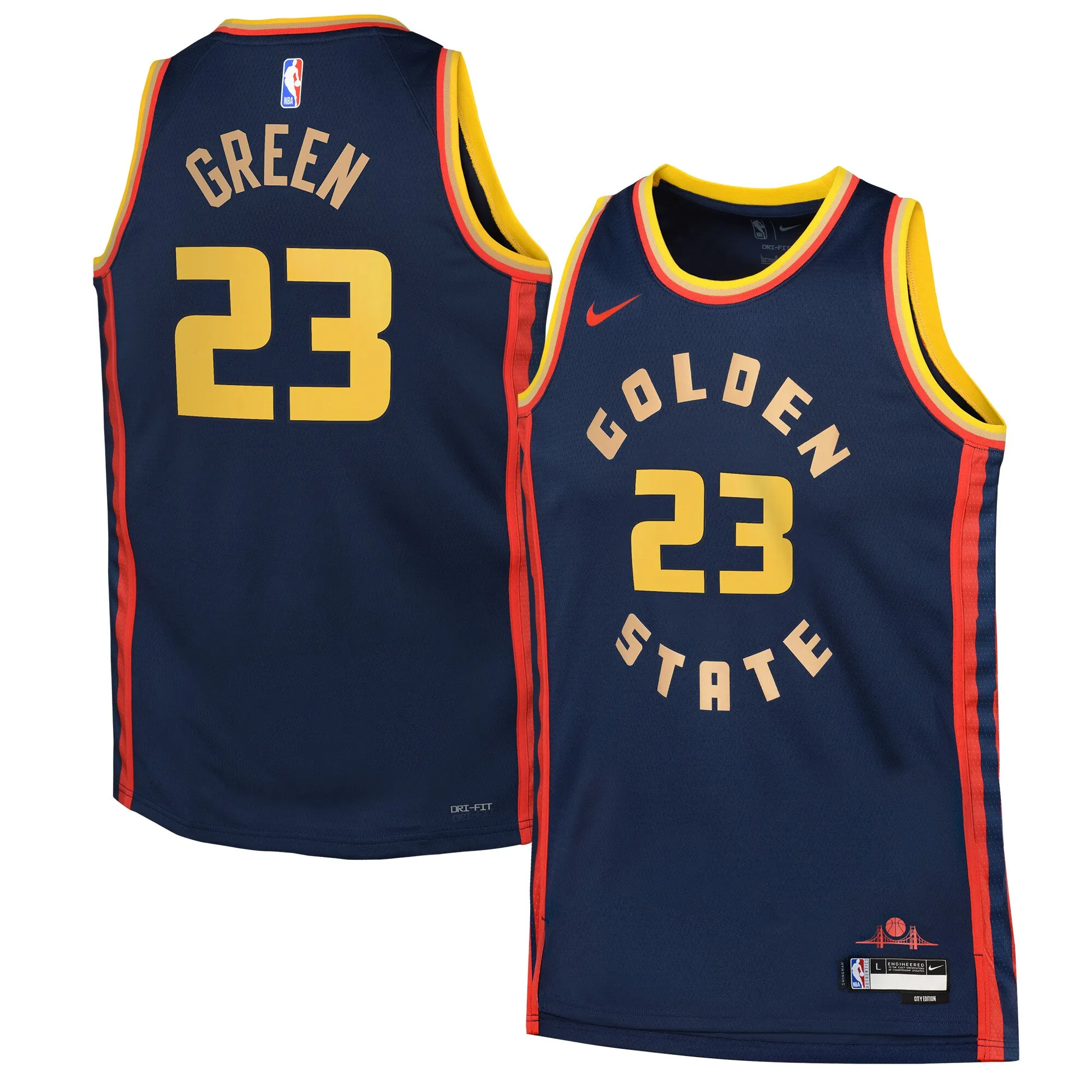 Draymond Green Golden State Warriors Nike Youth 2024-25 Swingman Player Jersey - City Edition - Navy