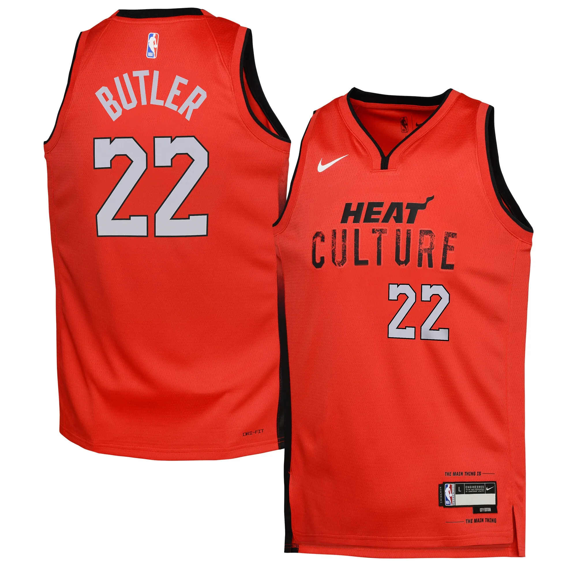 Jimmy Butler Miami Heat Nike Youth 2024-25 Swingman Player Jersey - City Edition - Red