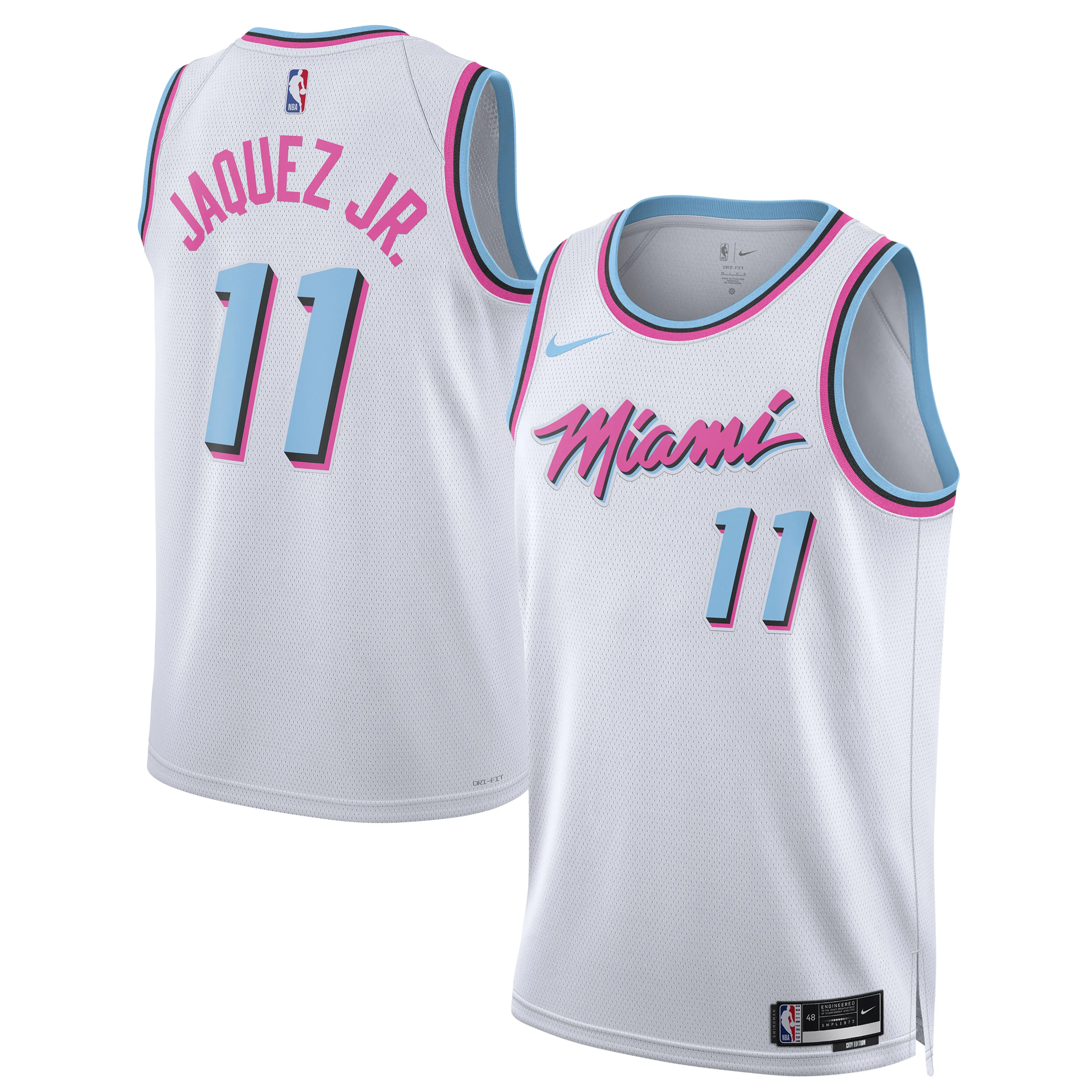 Jaime Jaquez Jr. Miami Heat Nike Unisex 2024-25 Swingman Player Jersey - City Edition - White