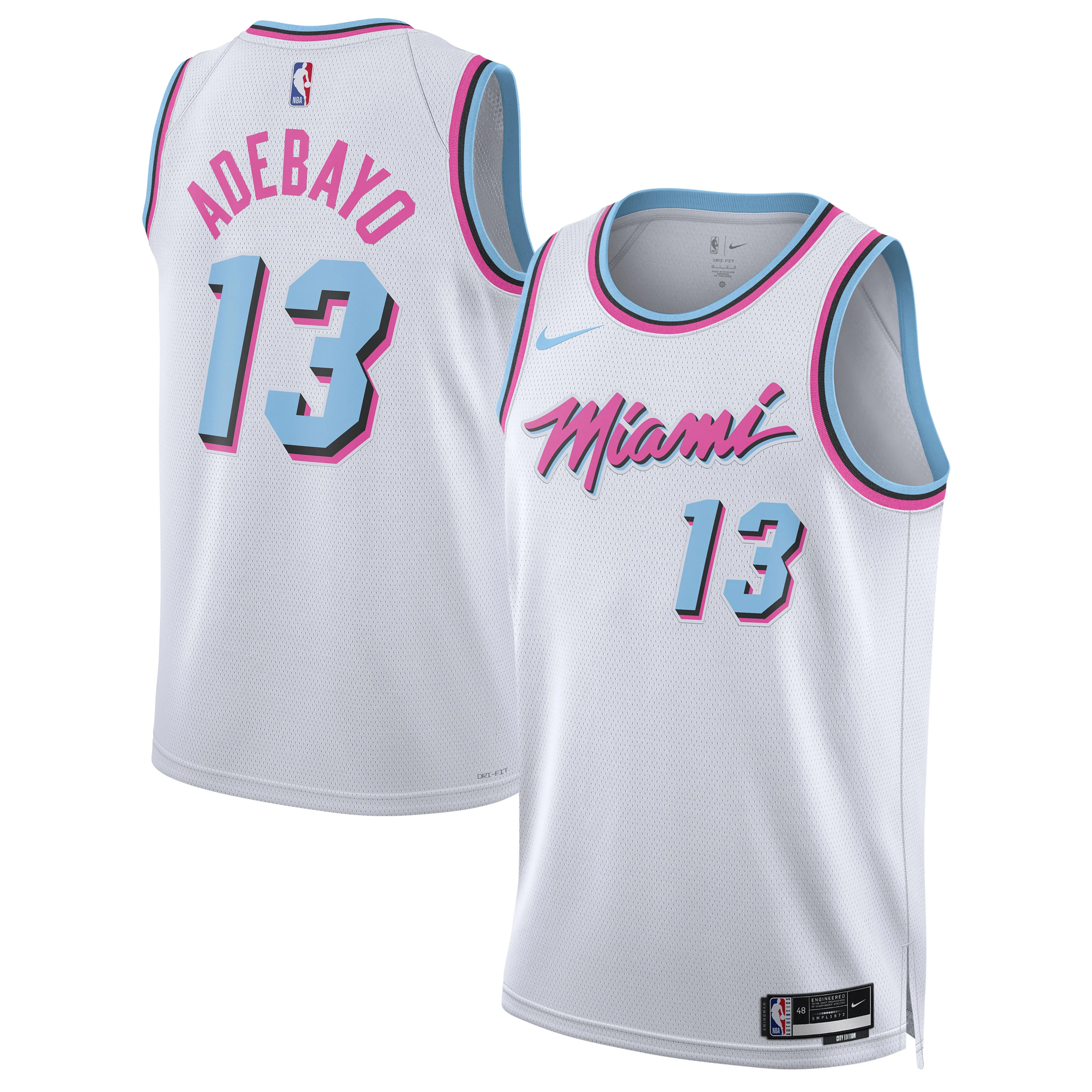 Bam Adebayo Miami Heat Nike Unisex 2024-25 Swingman Player Jersey - City Edition - White