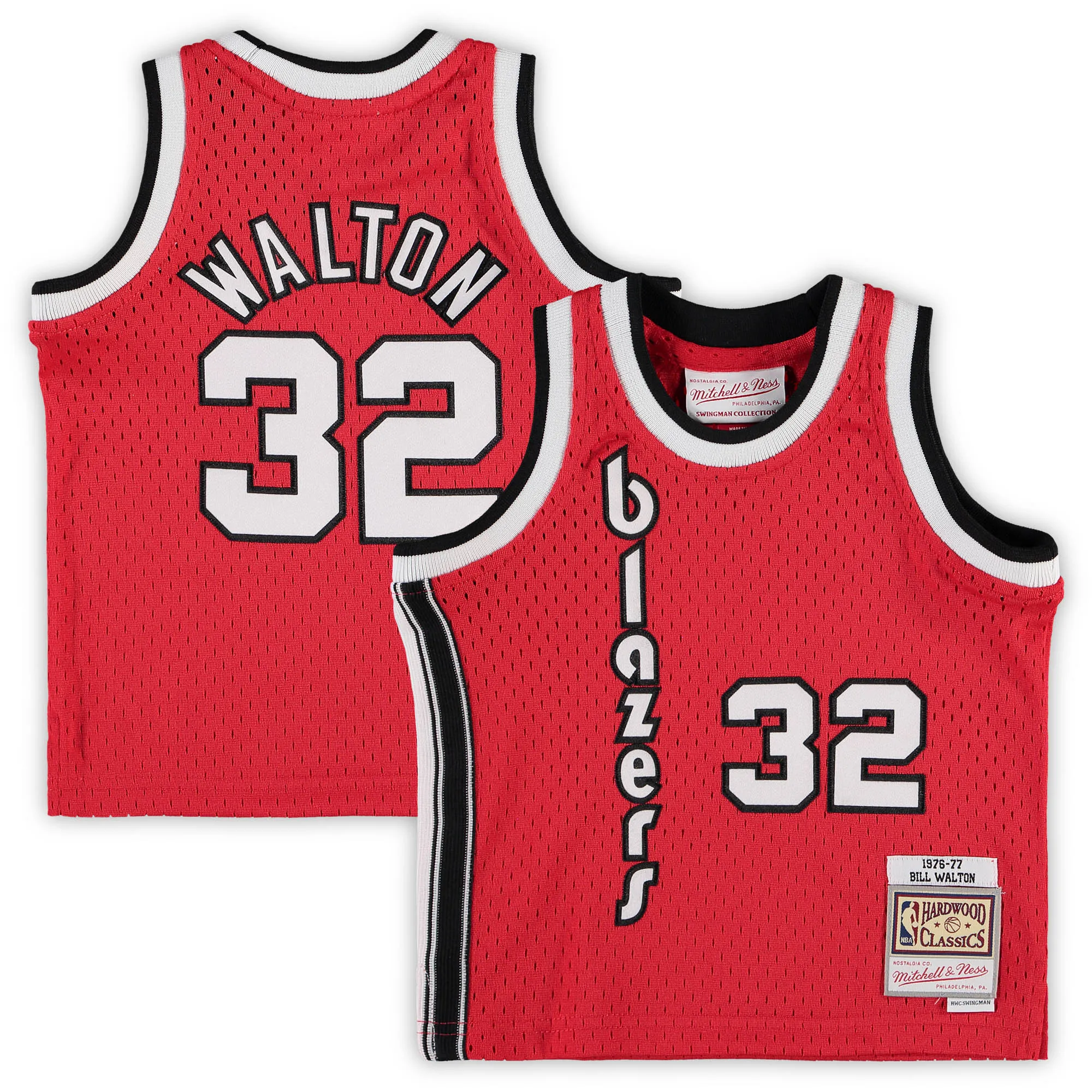 Bill Walton Portland Trail Blazers Mitchell & Ness Infant 1976-77 Hardwood Classics Retired Player Jersey - Red