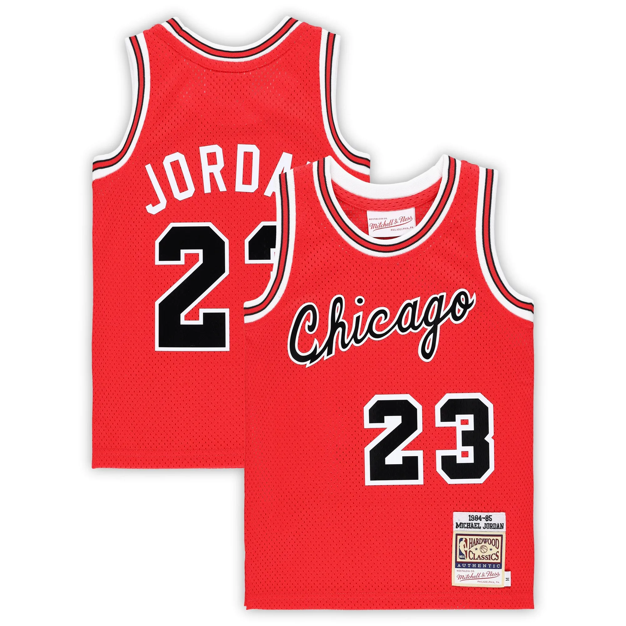 Michael Jordan Chicago Bulls Mitchell & Ness Preschool Hardwood Classics 1984-85 Authentic Swingman Jersey - Red