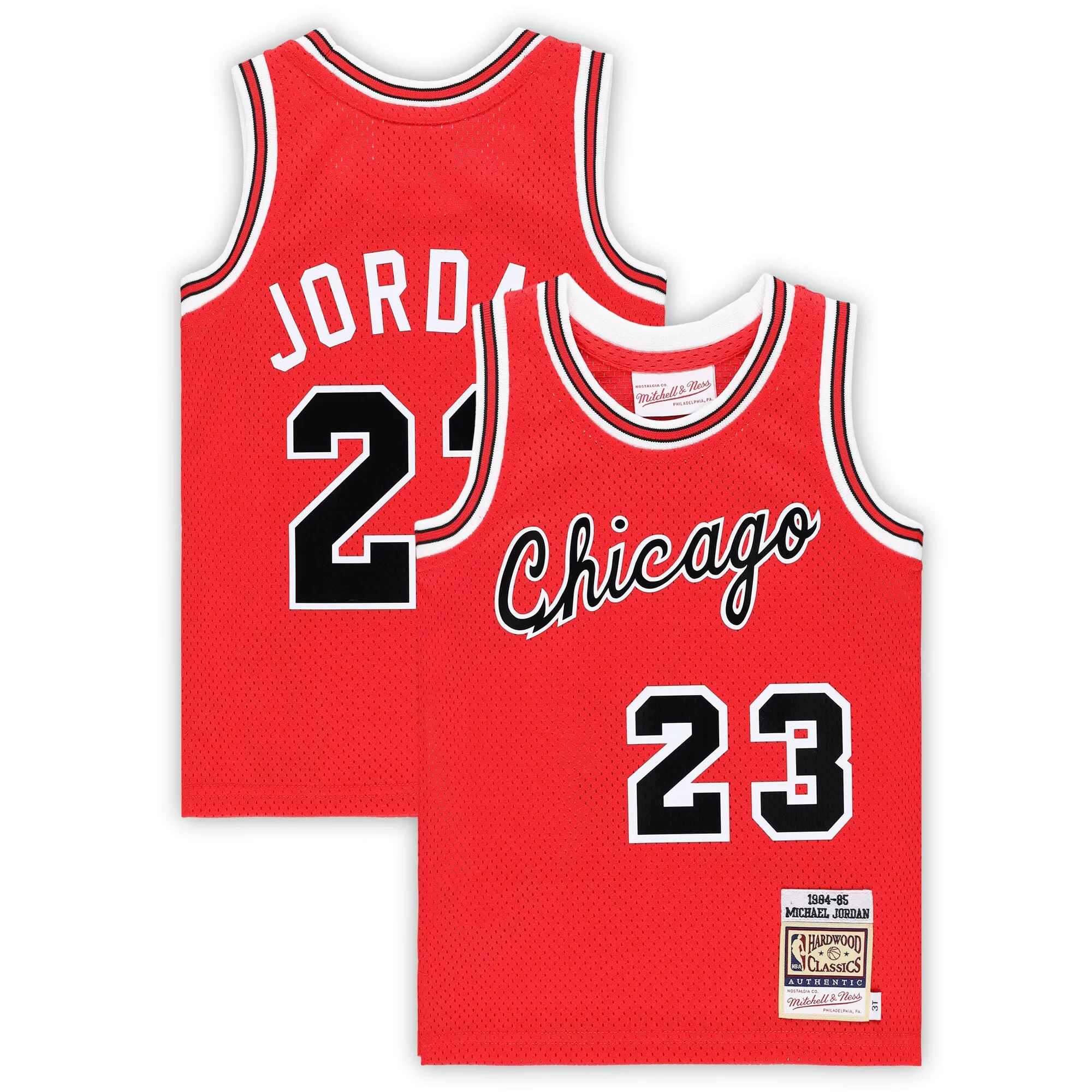Michael Jordan Chicago Bulls Mitchell & Ness Toddler Hardwood Classics 1984-85 Authentic Swingman Jersey - Red