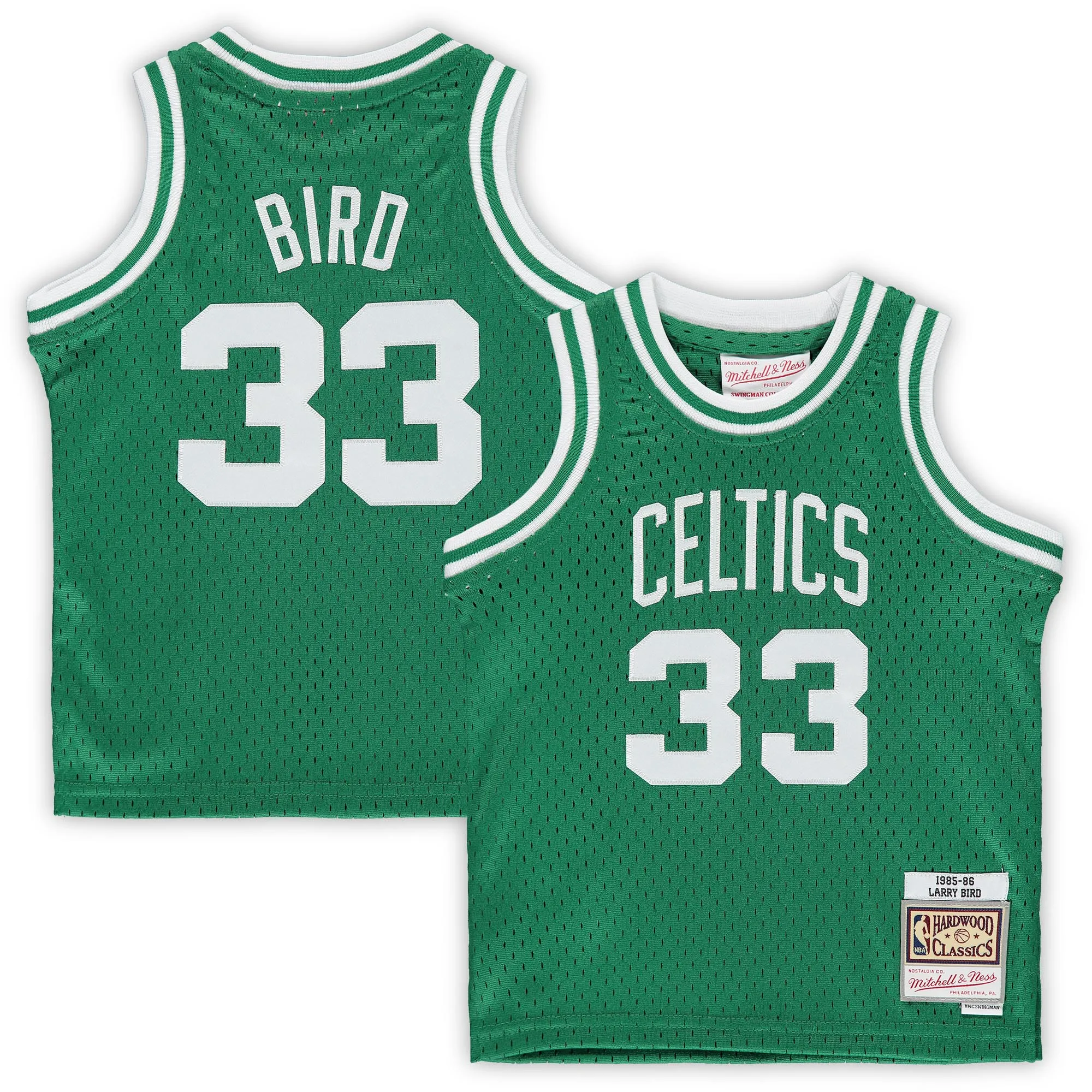 Larry Bird Boston Celtics Mitchell & Ness Infant 1985-86 Hardwood Classics Retired Player Jersey - Kelly Green