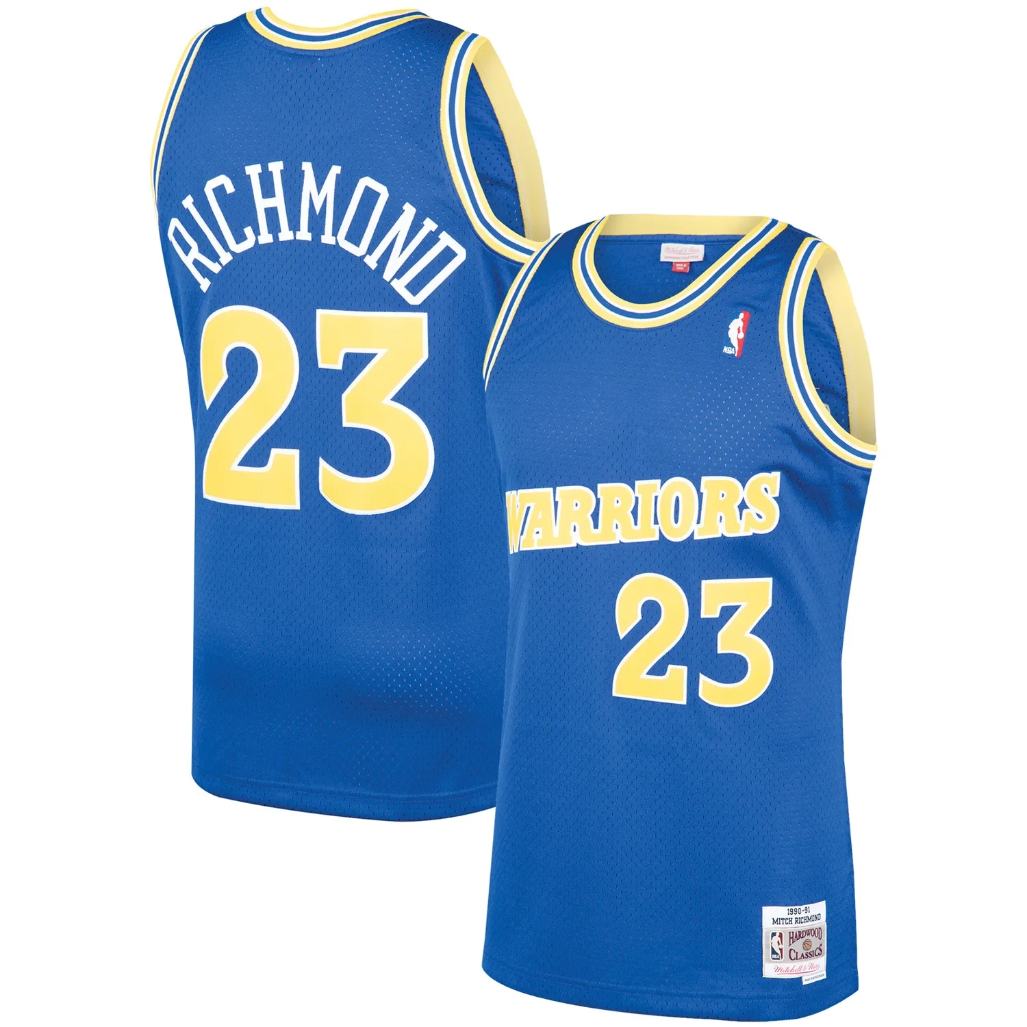 Mitch Richmond Golden State Warriors Mitchell & Ness 1990-91 Hardwood Classics Swingman Jersey - Royal