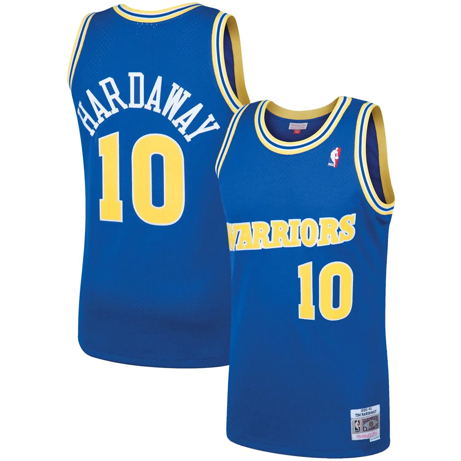 Tim Hardaway Golden State Warriors Mitchell & Ness 1990-91 Hardwood Classics Swingman Jersey - Royal