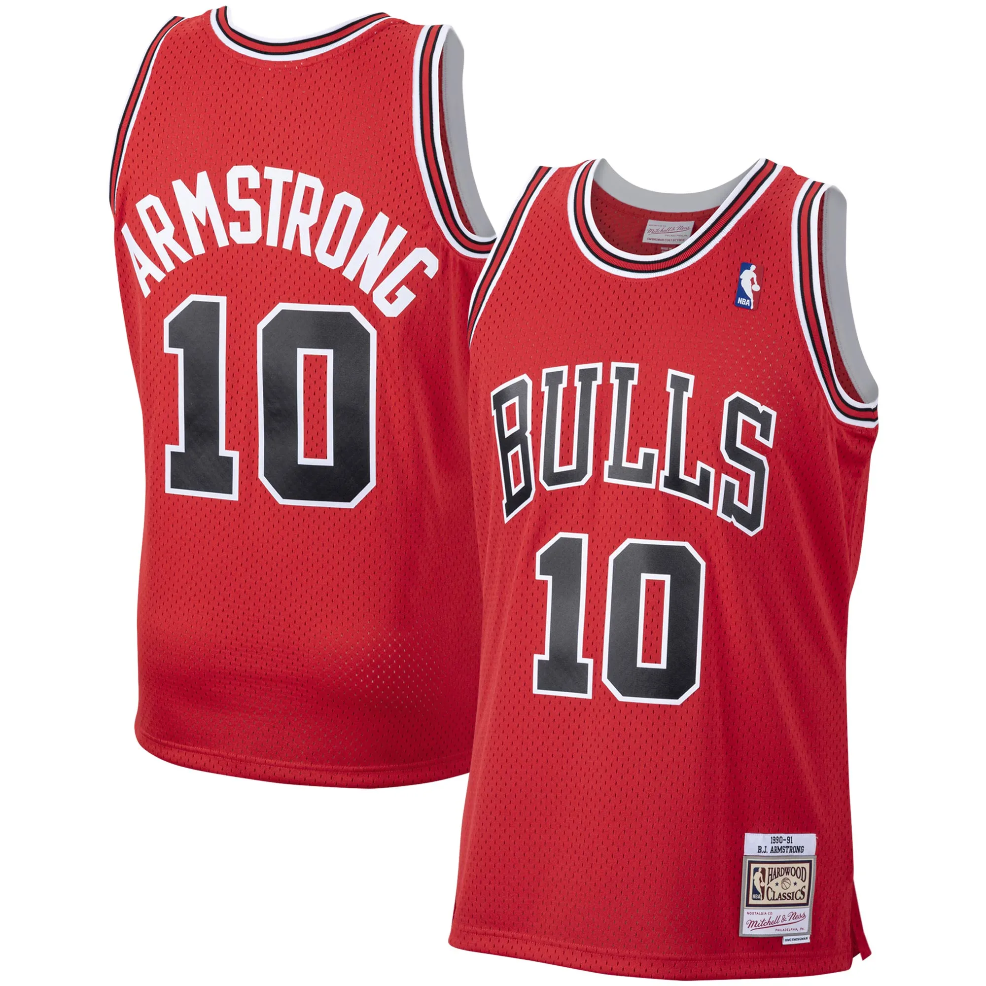 B. J. Armstrong Chicago Bulls Mitchell & Ness 1990-91 Hardwood Classics Swingman Jersey - Red