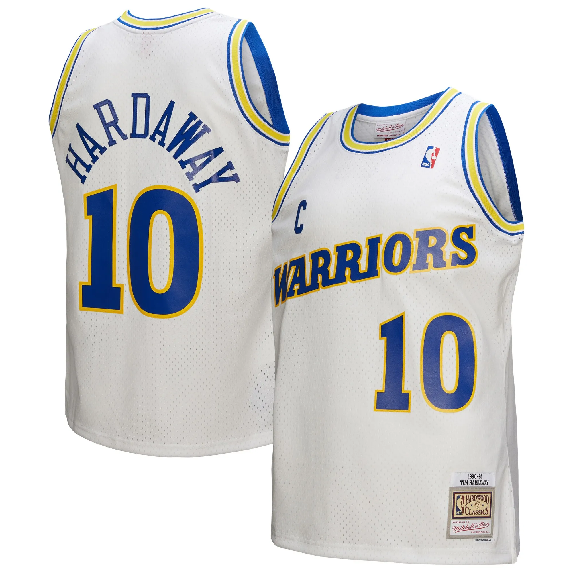 Tim Hardaway Golden State Warriors Mitchell & Ness Hardwood Classics 1990-91 Swingman Jersey - White