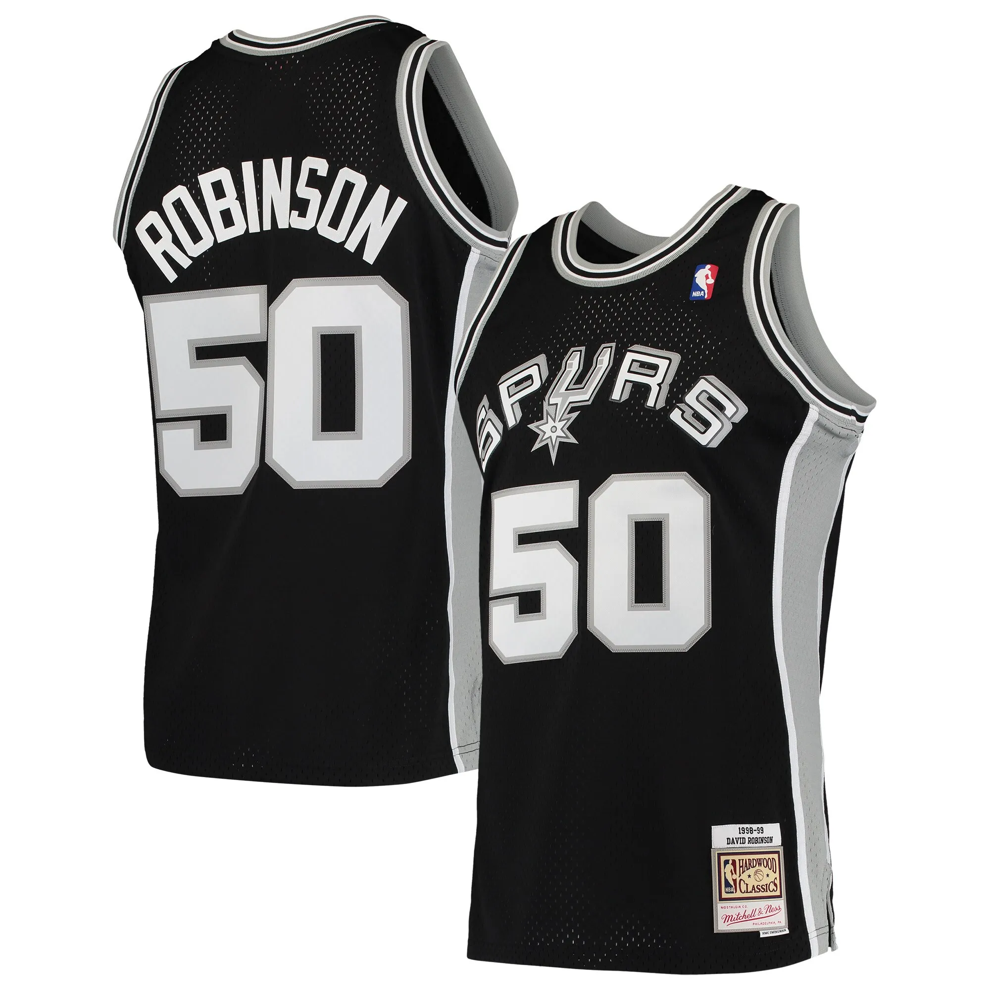 David Robinson San Antonio Spurs Mitchell & Ness 1991-92 Hardwood Classics Swingman Jersey - Black