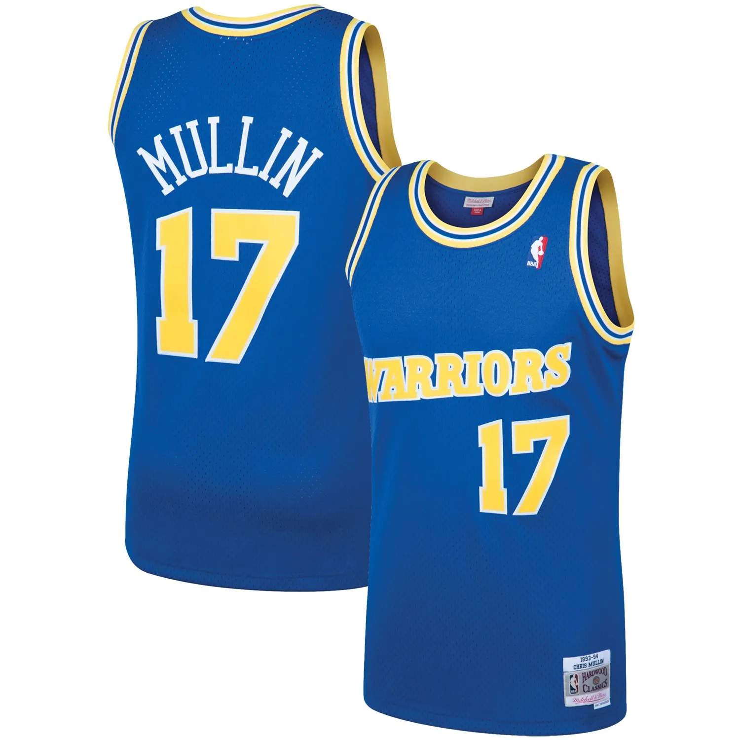 Chris Mullin Golden State Warriors Mitchell & Ness 1993-94 Hardwood Classics Swingman Jersey - Royal