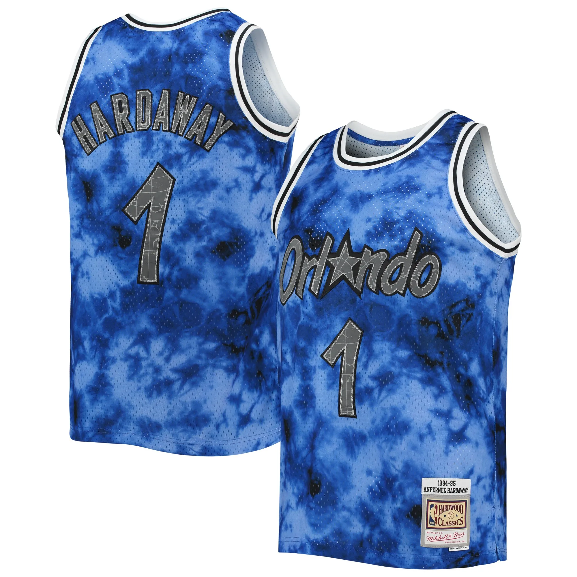 Penny Hardaway Orlando Magic Mitchell & Ness 1994-95 Galaxy Swingman Jersey - Blue