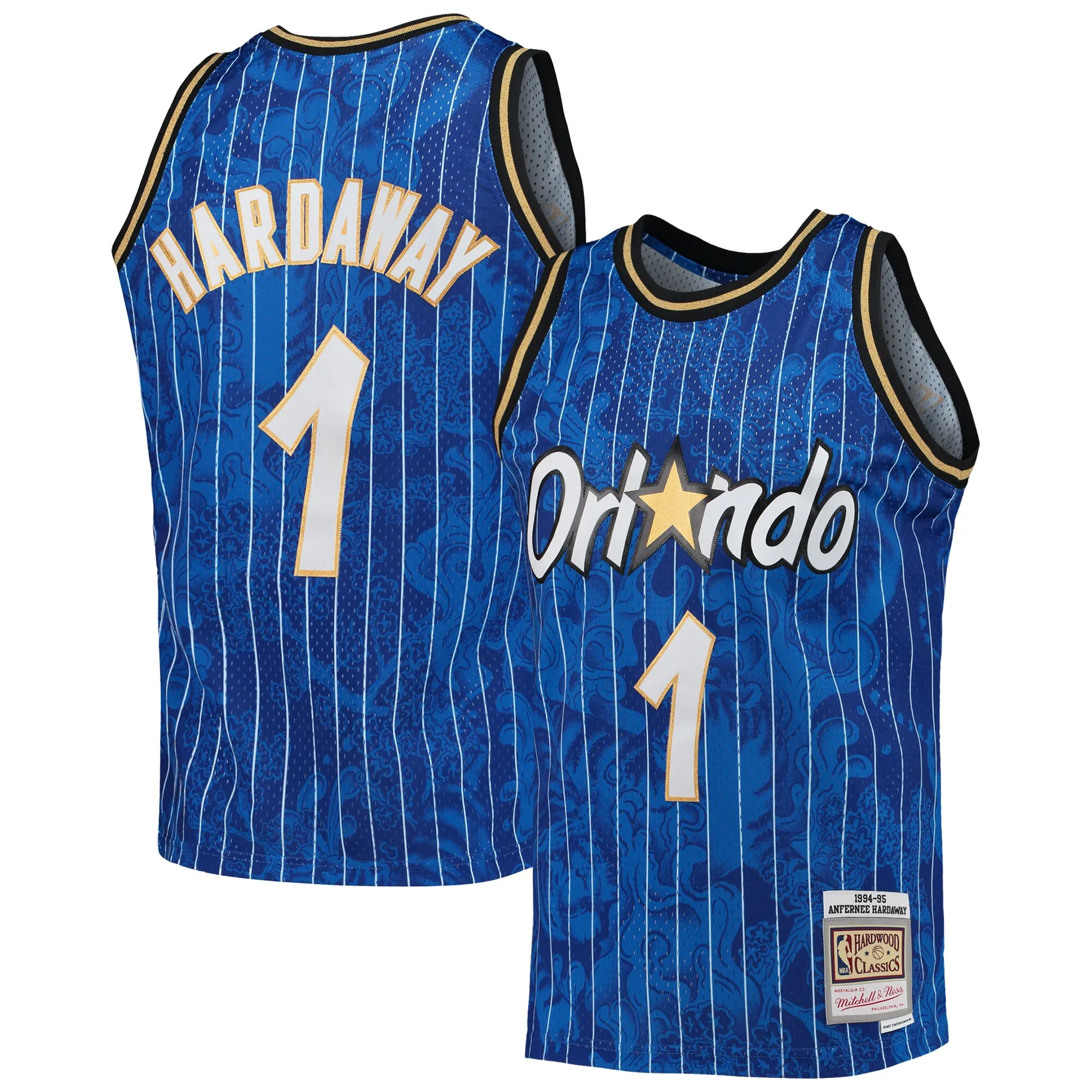 Penny Hardaway Orlando Magic Mitchell & Ness Hardwood Classics 1994-95 Lunar New Year Swingman Jersey - Blue