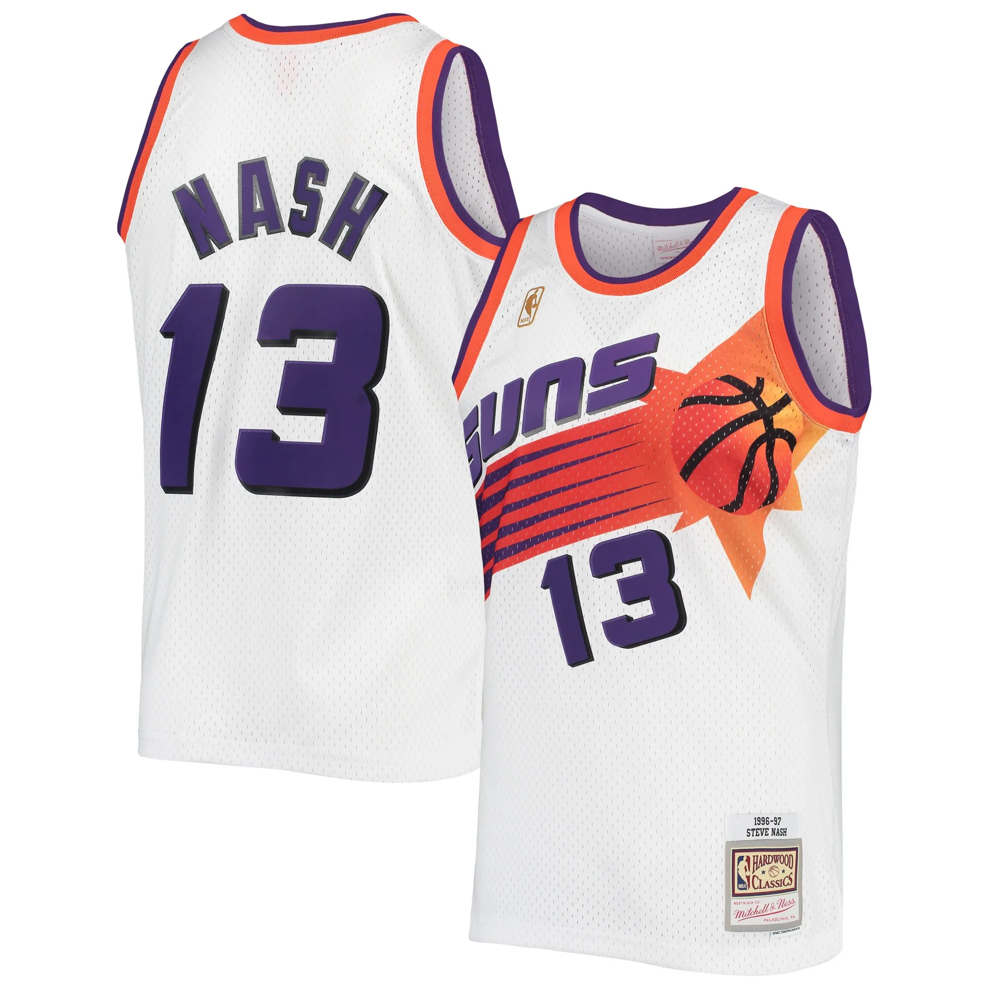 Steve Nash Phoenix Suns Mitchell & Ness 1996-97 Hardwood Classics Swingman Jersey - White