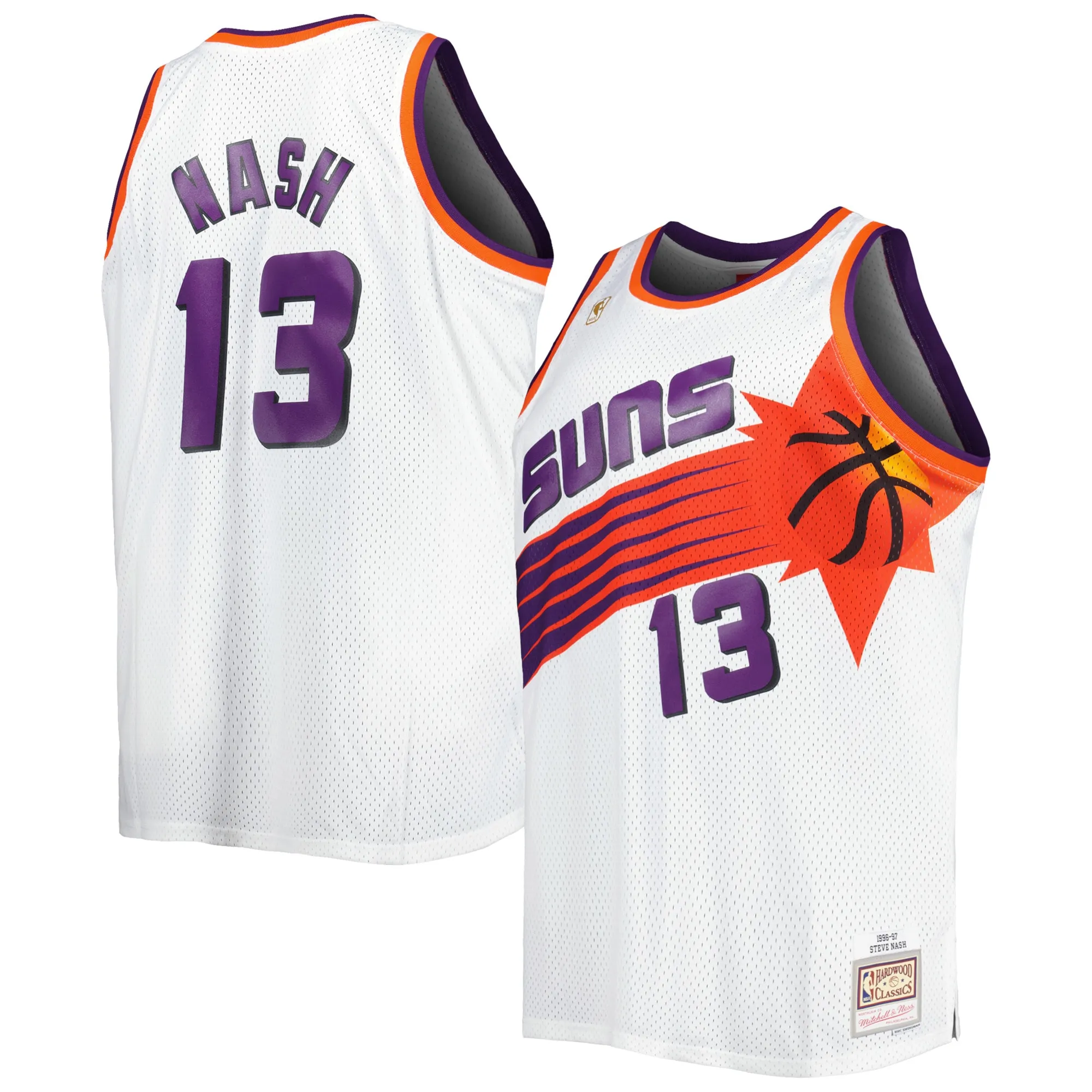 Steve Nash Phoenix Suns Mitchell & Ness Big & Tall Hardwood Classics 1996-97 Swingman Jersey - White