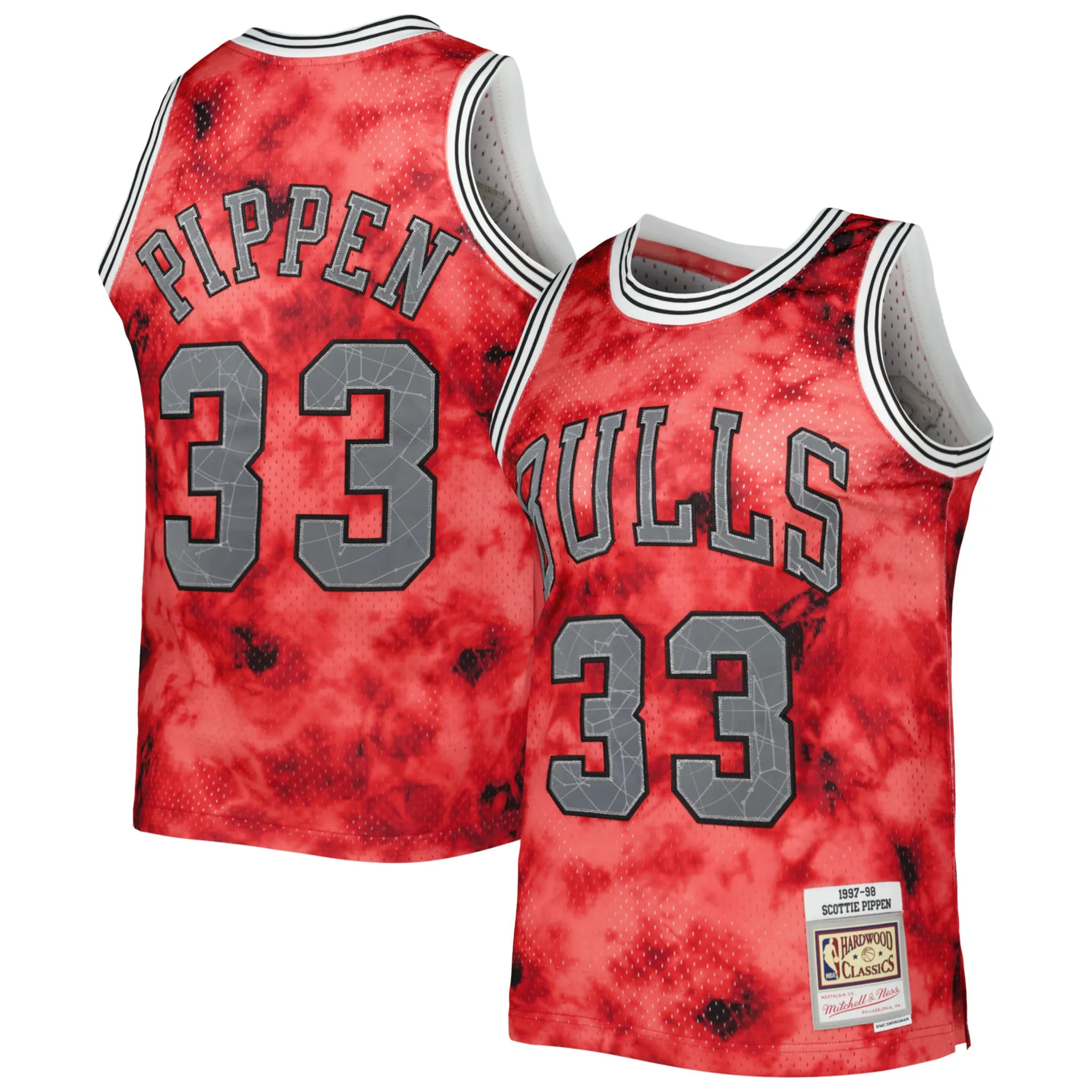 Scottie Pippen Chicago Bulls Mitchell & Ness 1997-98 Galaxy Swingman Jersey - Red