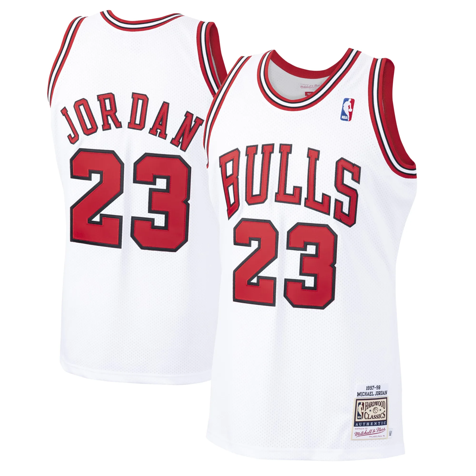 Michael Jordan Chicago Bulls Mitchell & Ness 1997-98 Hardwood Classics Authentic Jersey - White