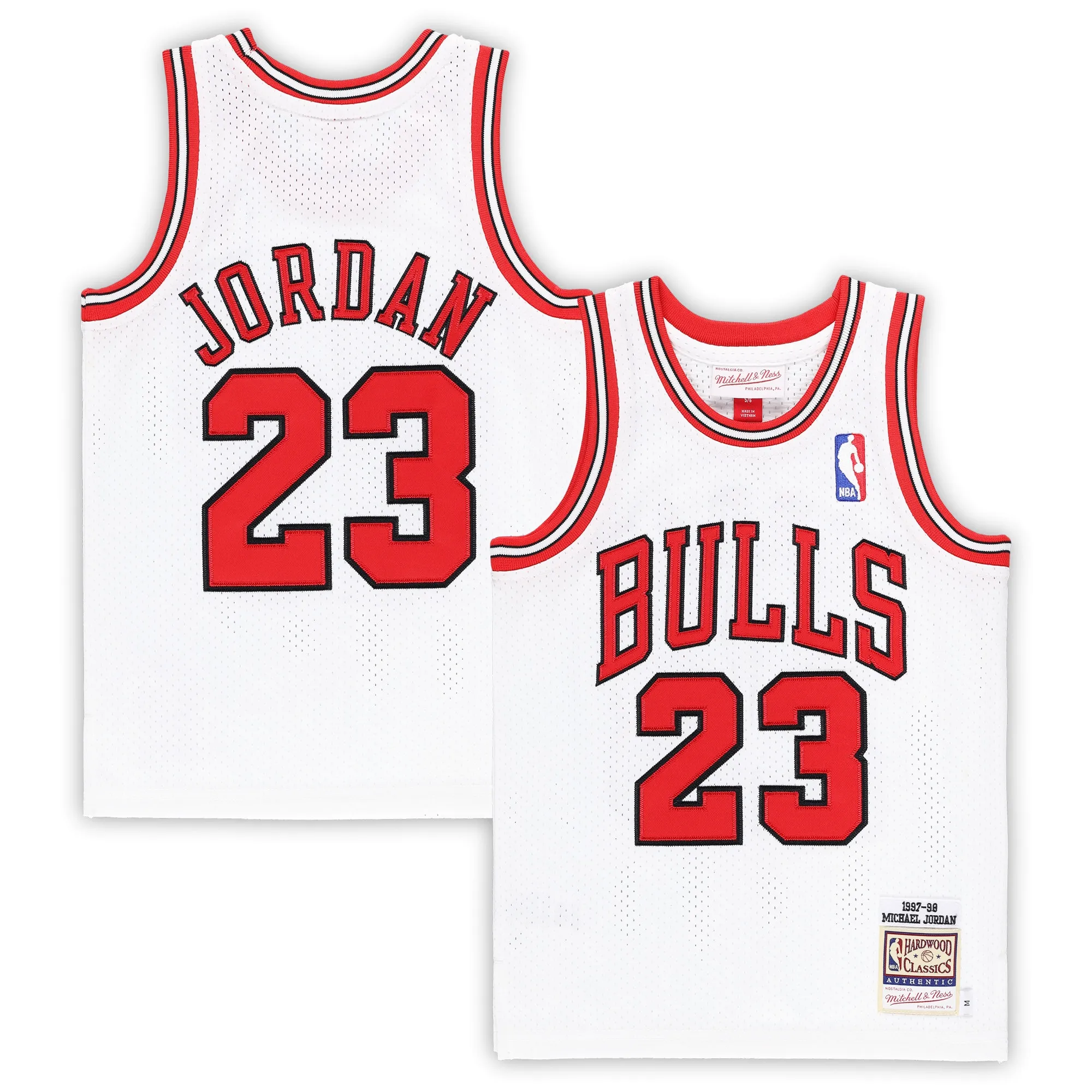 Michael Jordan Chicago Bulls Mitchell & Ness Preschool 1997-98 Hardwood Classics Authentic Jersey - White