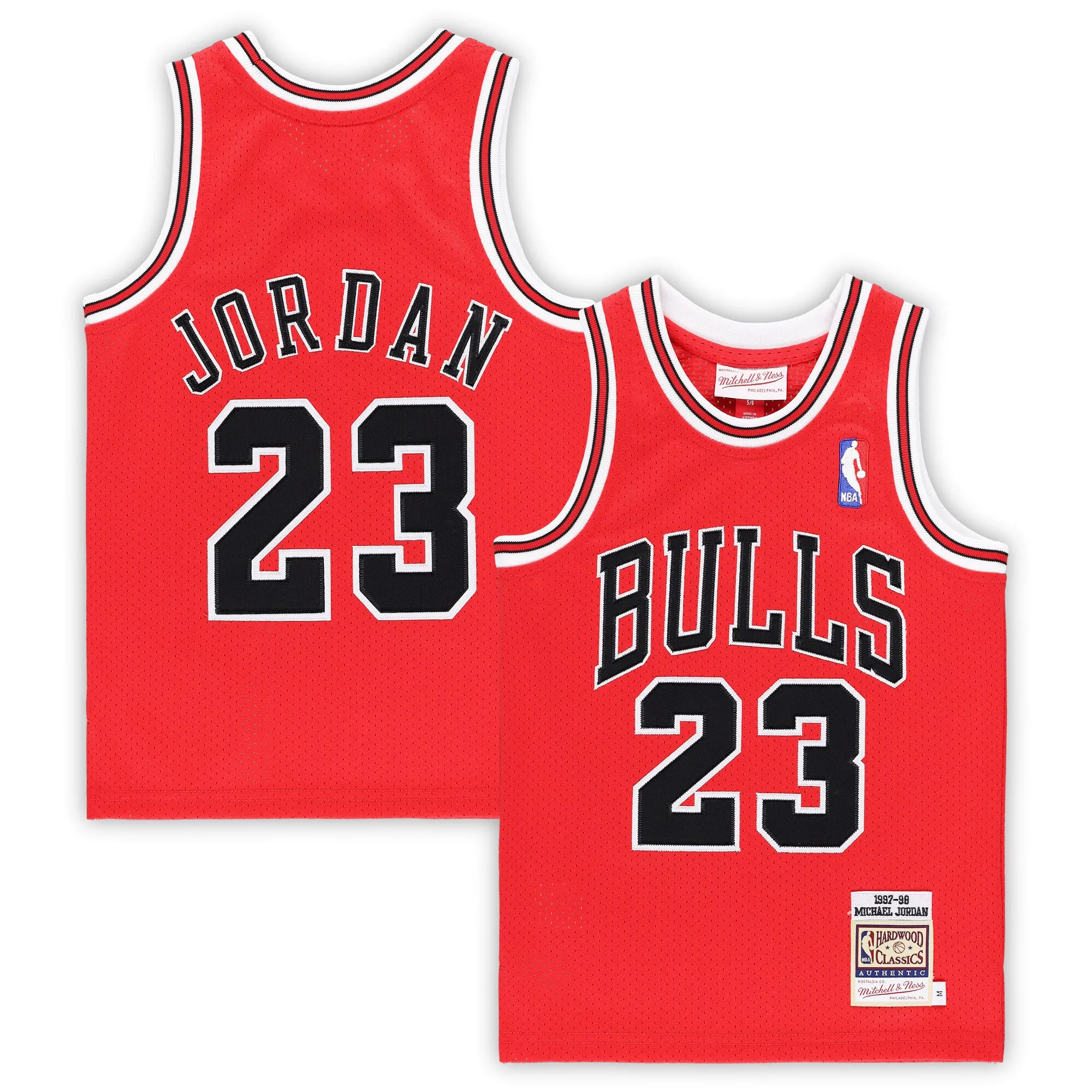 Michael Jordan Chicago Bulls Mitchell & Ness Preschool 1997-98 Hardwood Classics Authentic Jersey - Red
