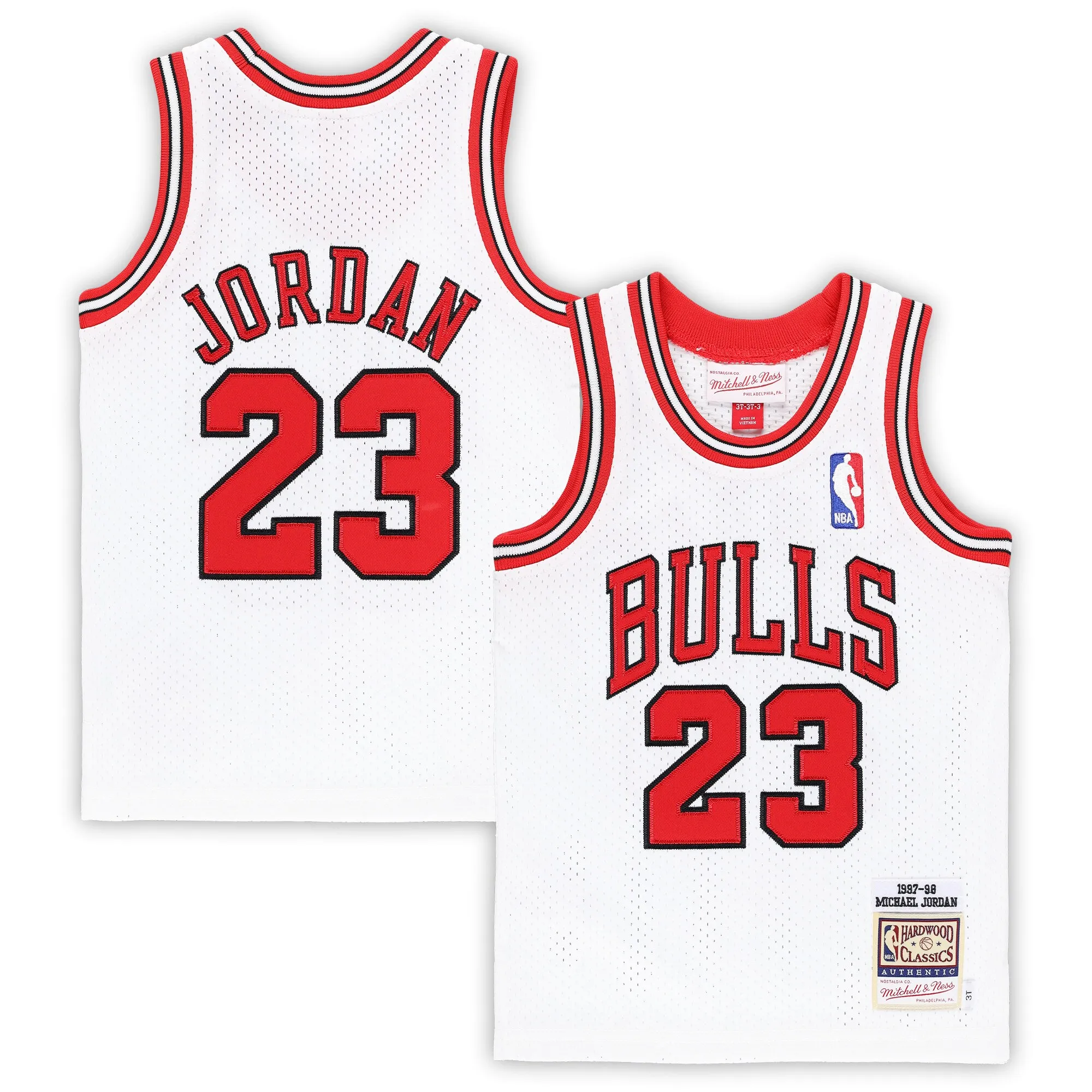Michael Jordan Chicago Bulls Mitchell & Ness Toddler 1997-98 Hardwood Classics Authentic Jersey - White