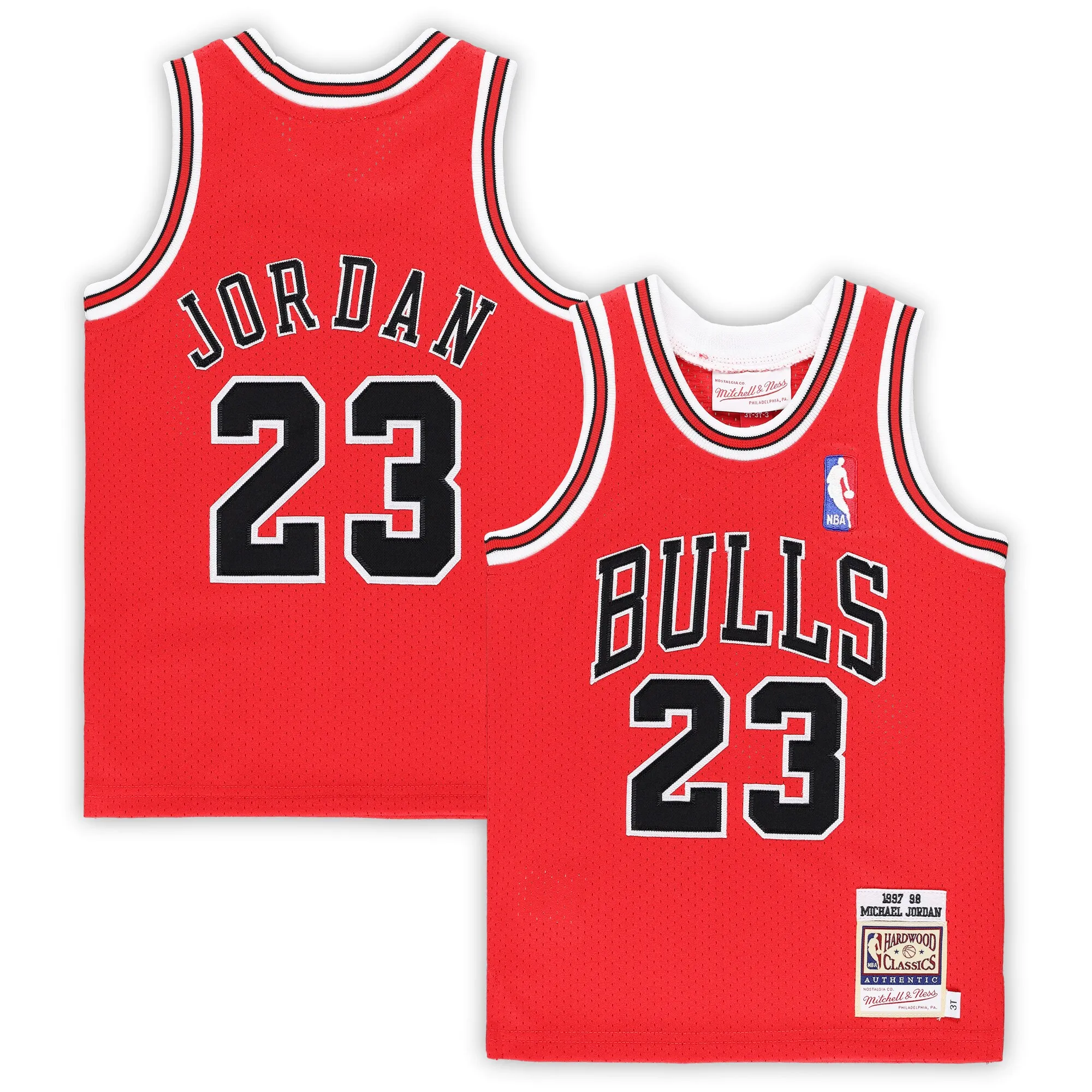Michael Jordan Chicago Bulls Mitchell & Ness Toddler 1997-98 Hardwood Classics Authentic Jersey - Red