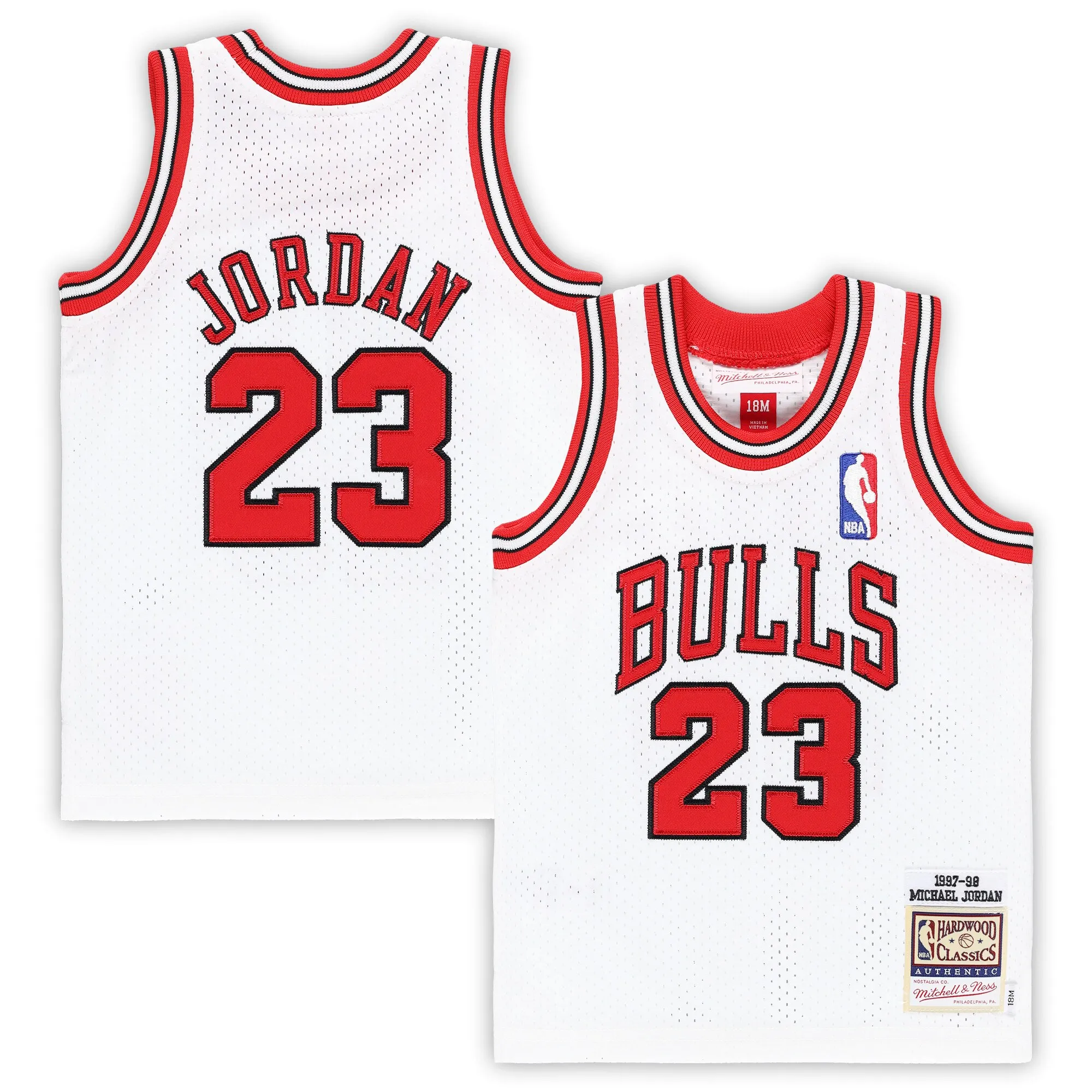 Michael Jordan Chicago Bulls Mitchell & Ness Infant 1997-98 Hardwood Classics Authentic Jersey - White