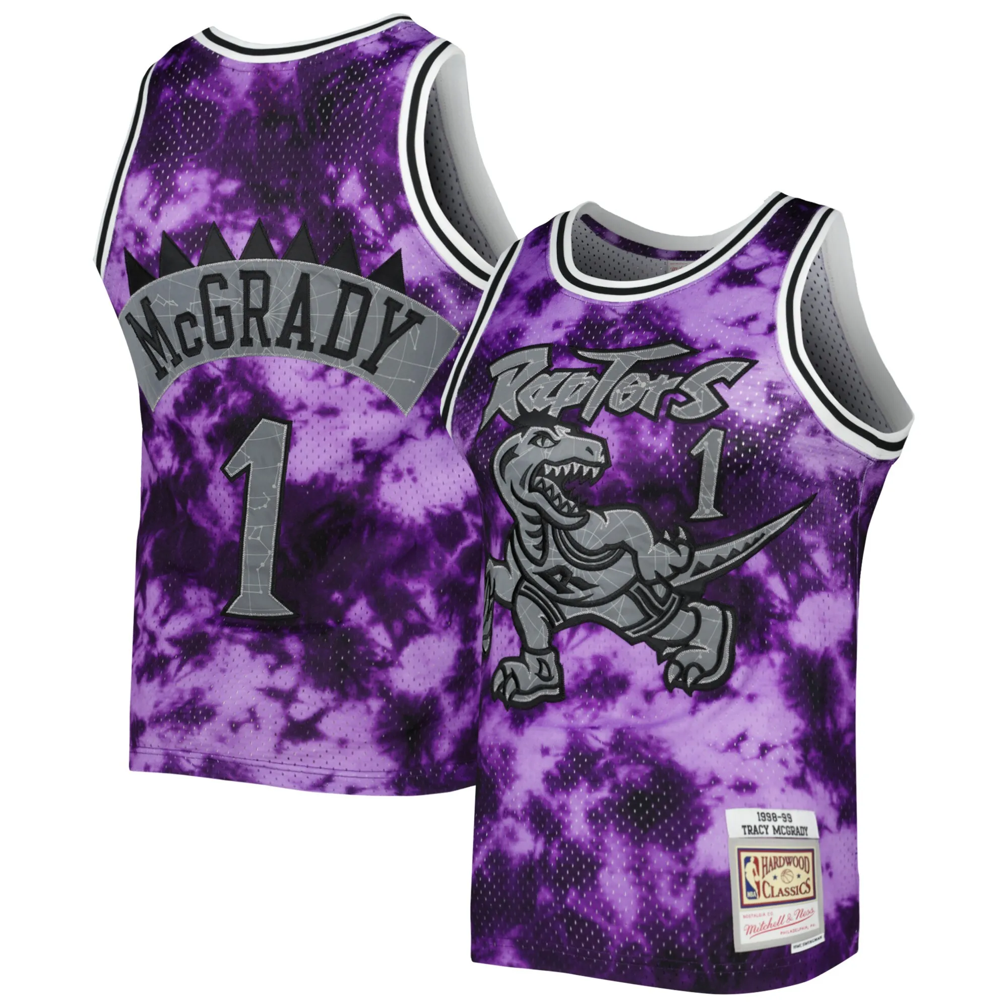 Tracy McGrady Toronto Raptors Mitchell & Ness 1998-99 Galaxy Swingman Jersey - Purple