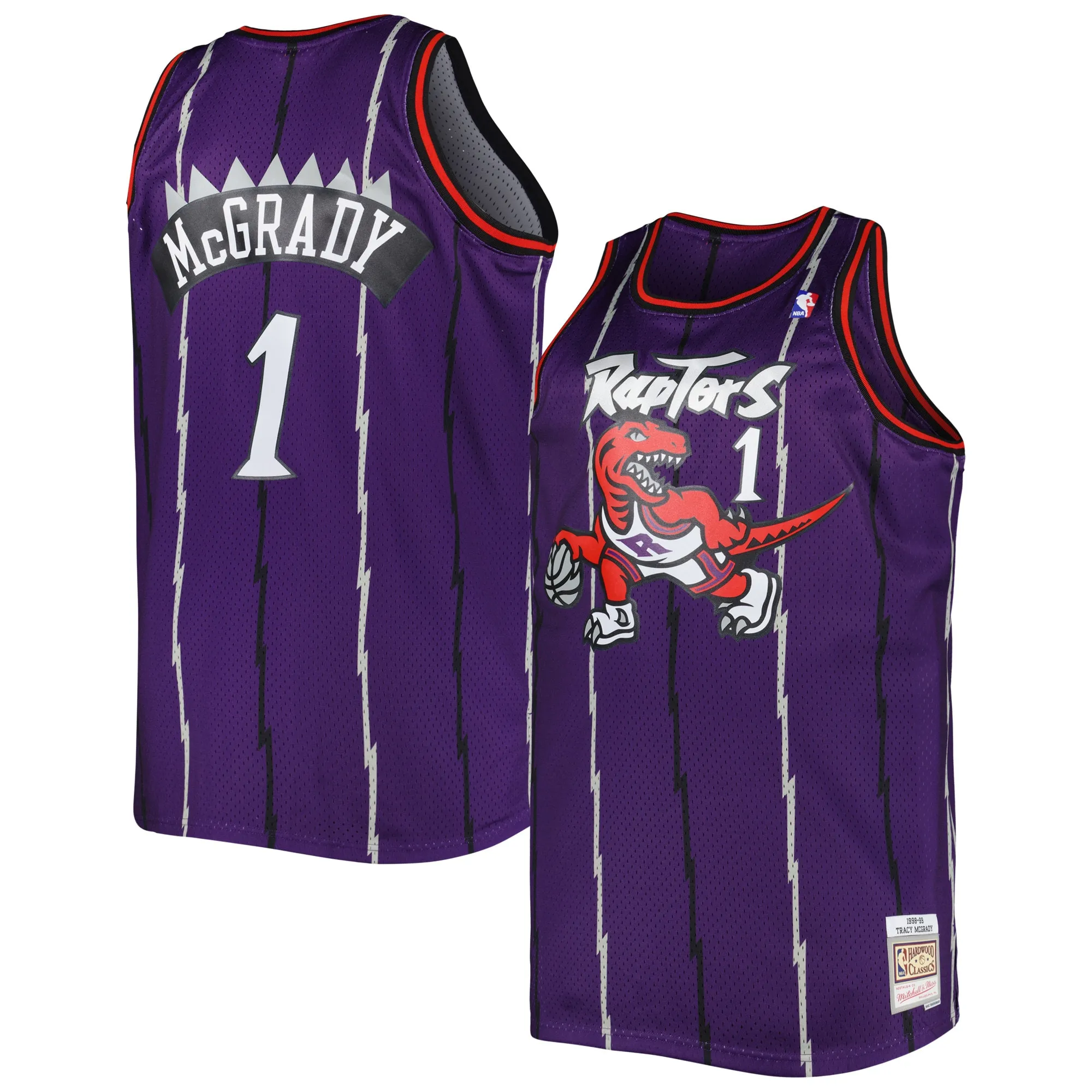 Tracy McGrady Toronto Raptors Mitchell & Ness Big & Tall Hardwood Classics 1998-99 Swingman Jersey - Purple