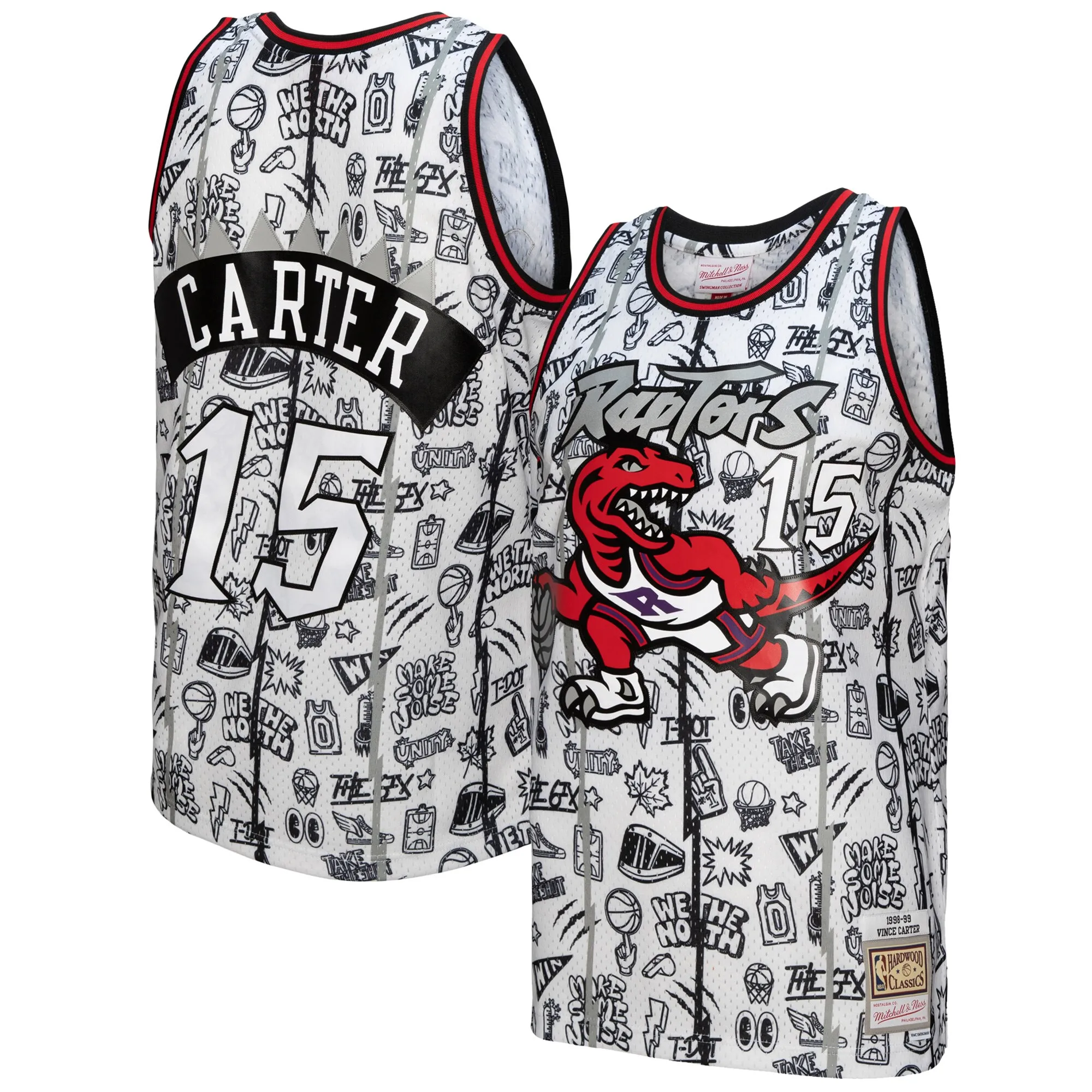 Vince Carter Toronto Raptors Mitchell & Ness 1998-99 Swingman Jersey - White