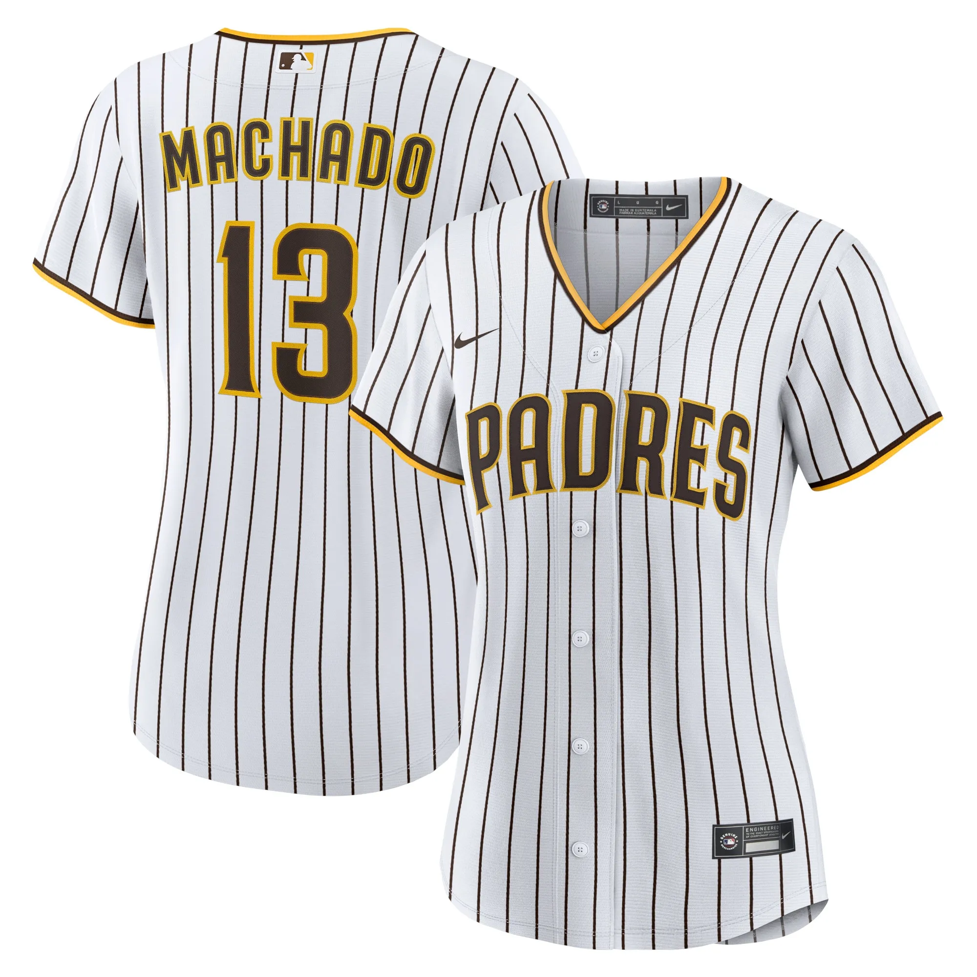 Manny Machado San Diego Padres Nike Women's Home Replica Player Jersey - White-Brown