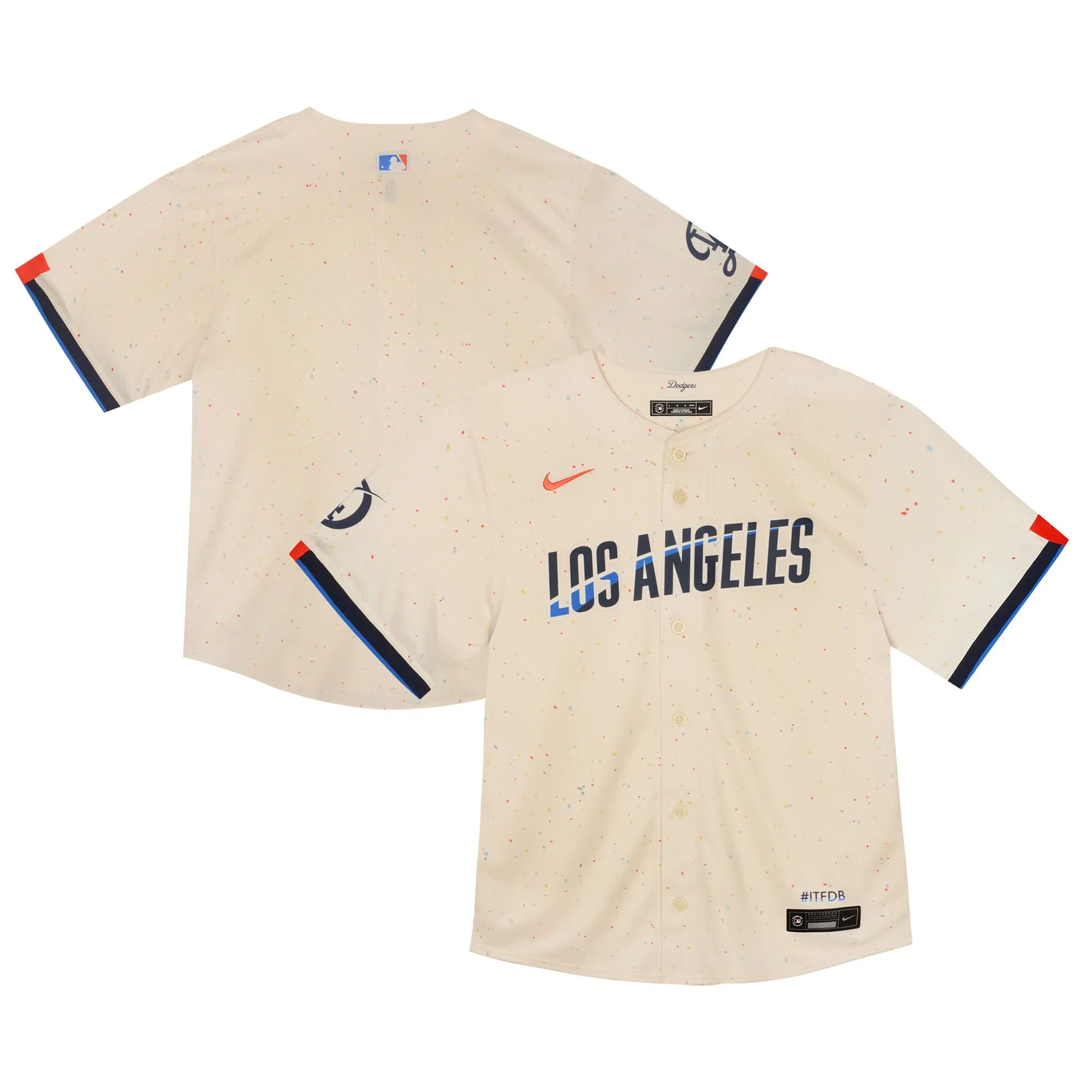Los Angeles Dodgers Nike Infant 2024 City Connect Limited Jersey - Cream