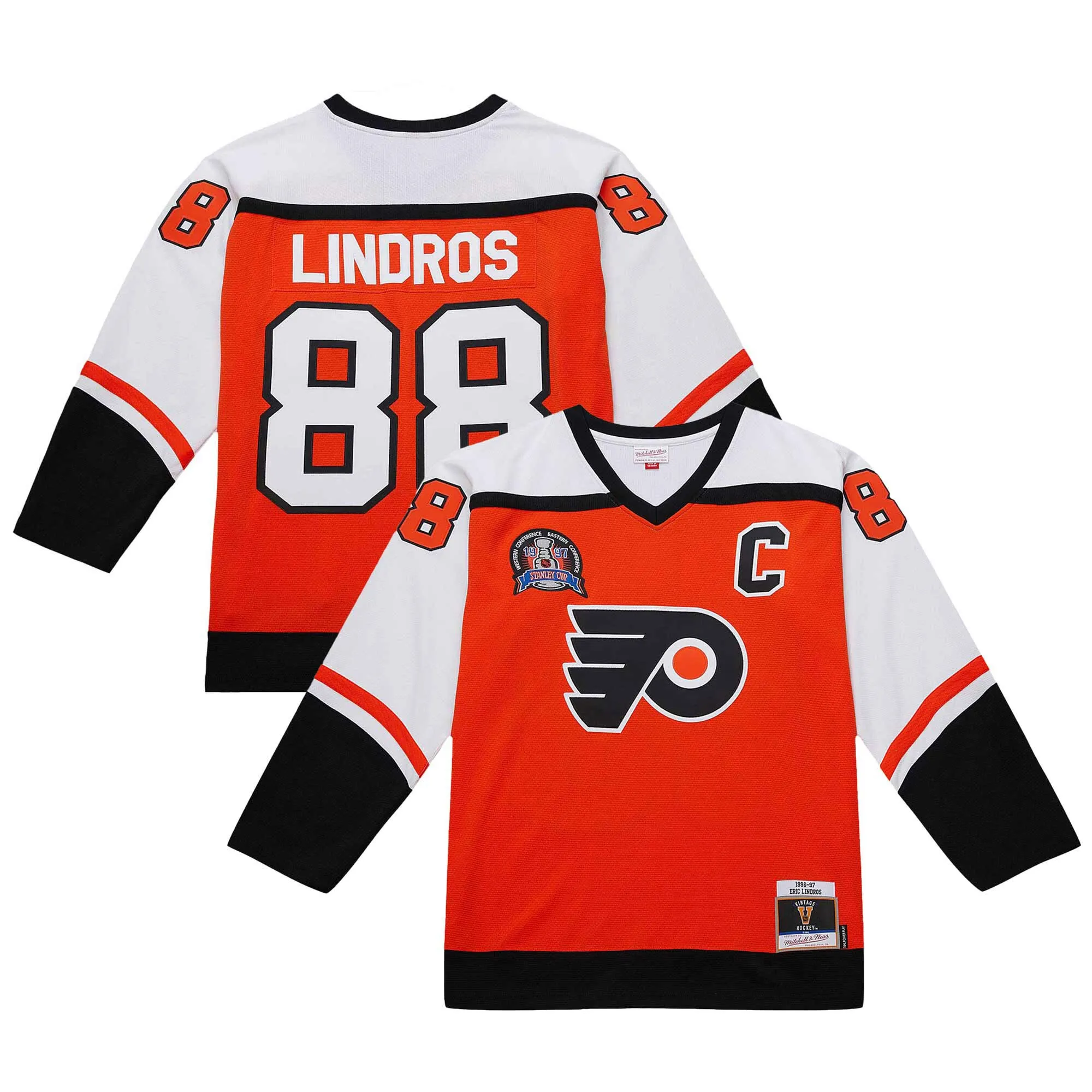 Eric Lindros Philadelphia Flyers 1996-97 Power Play Jersey - Orange