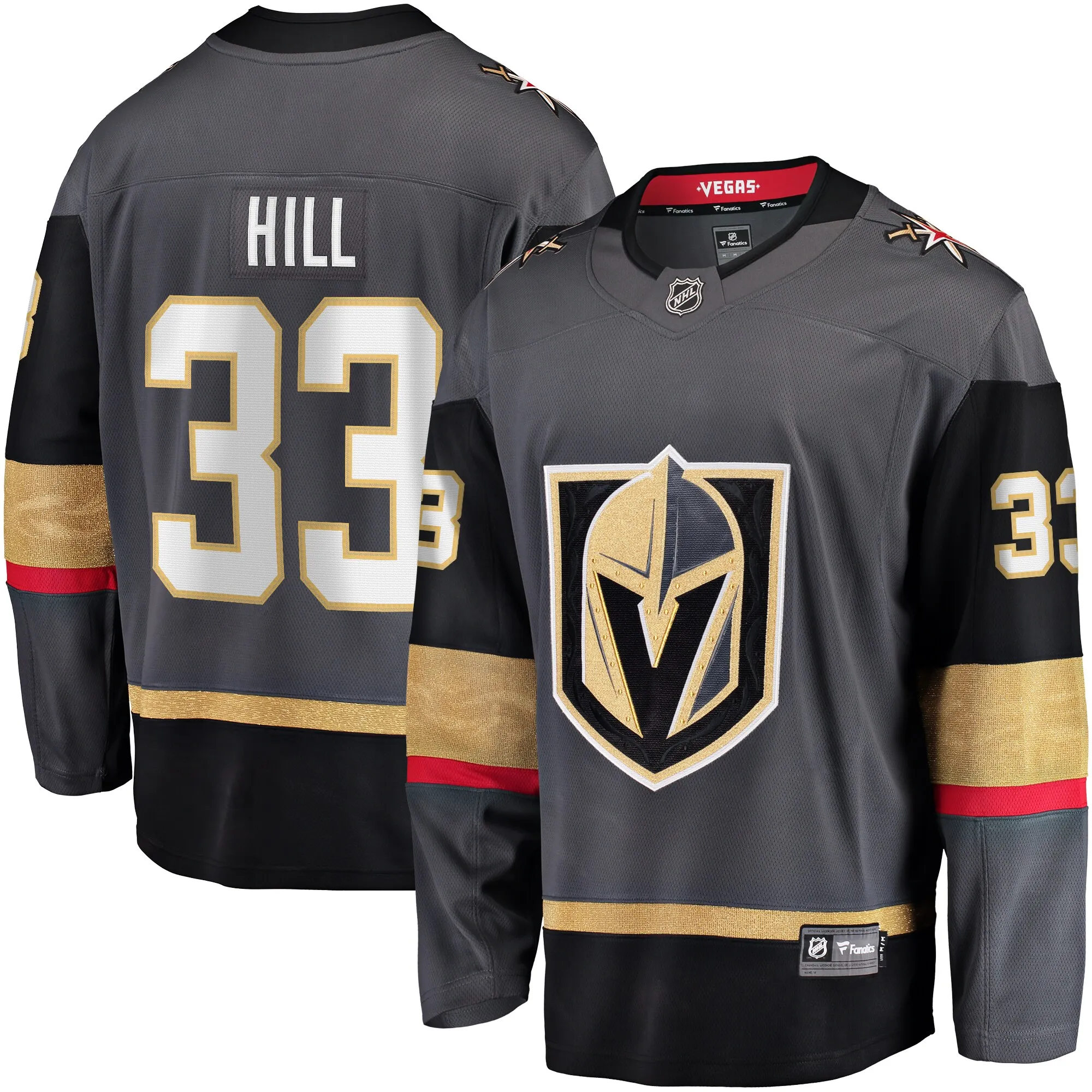 Adin Hill Vegas Golden Knights Fanatics Alternate Breakaway Jersey - Gray