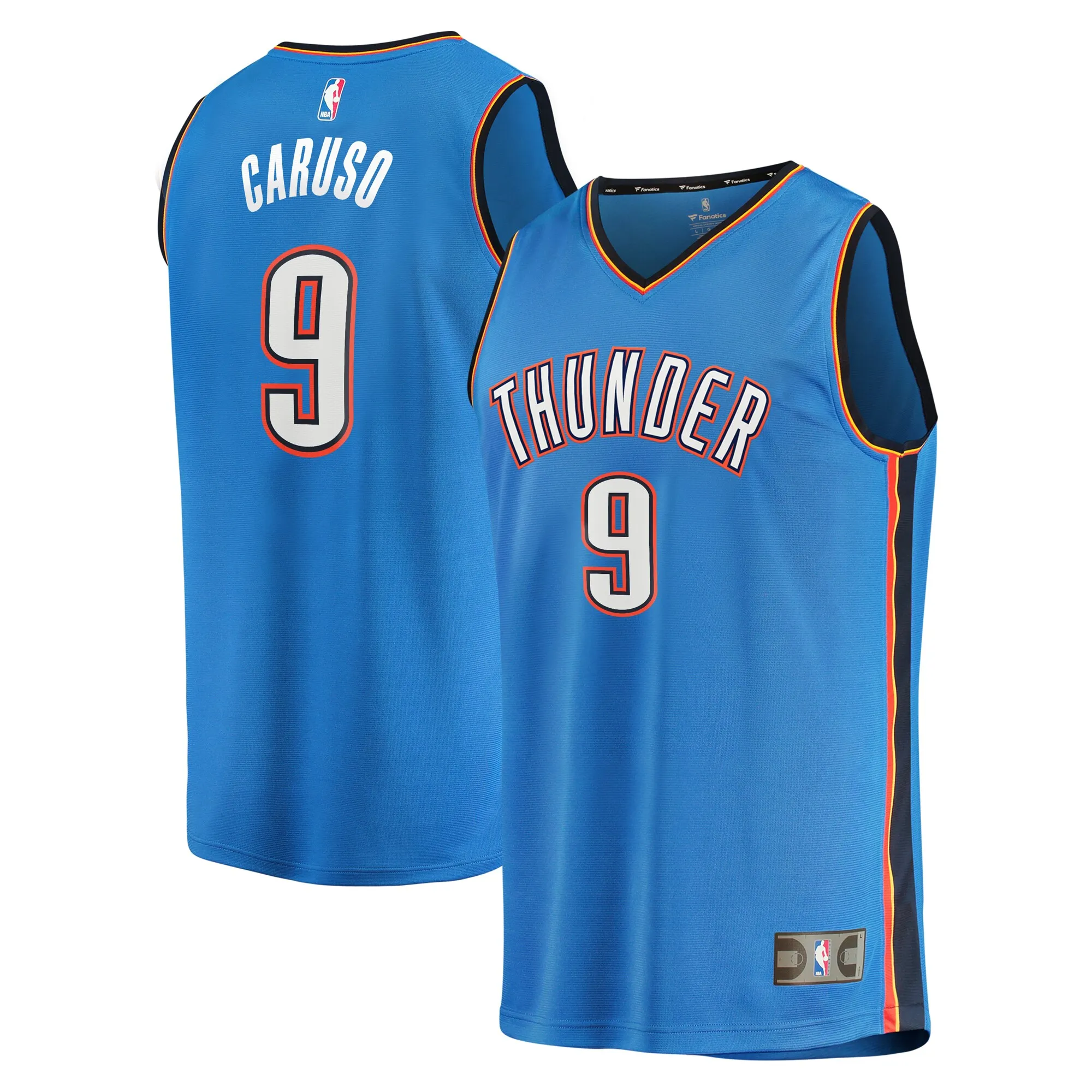 Alex Caruso Oklahoma City Thunder Fanatics Fast Break Replica Player Jersey - Icon Edition - Blue