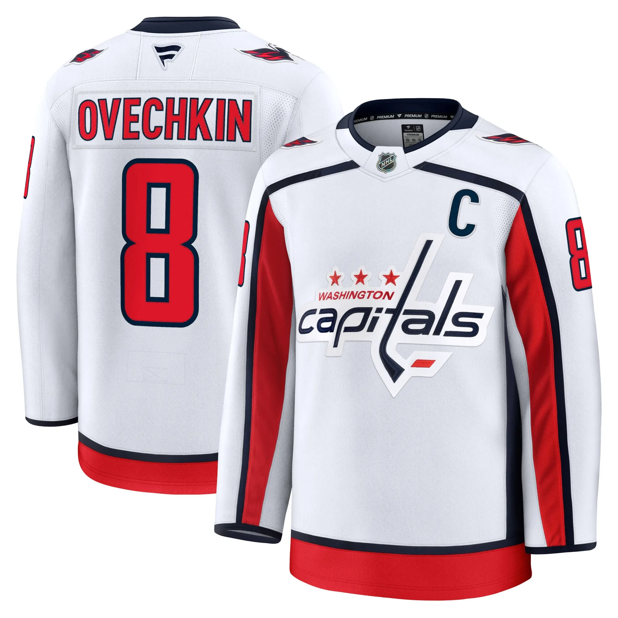 Alexander Ovechkin Washington Capitals Fanatics Away Premium Jersey - White