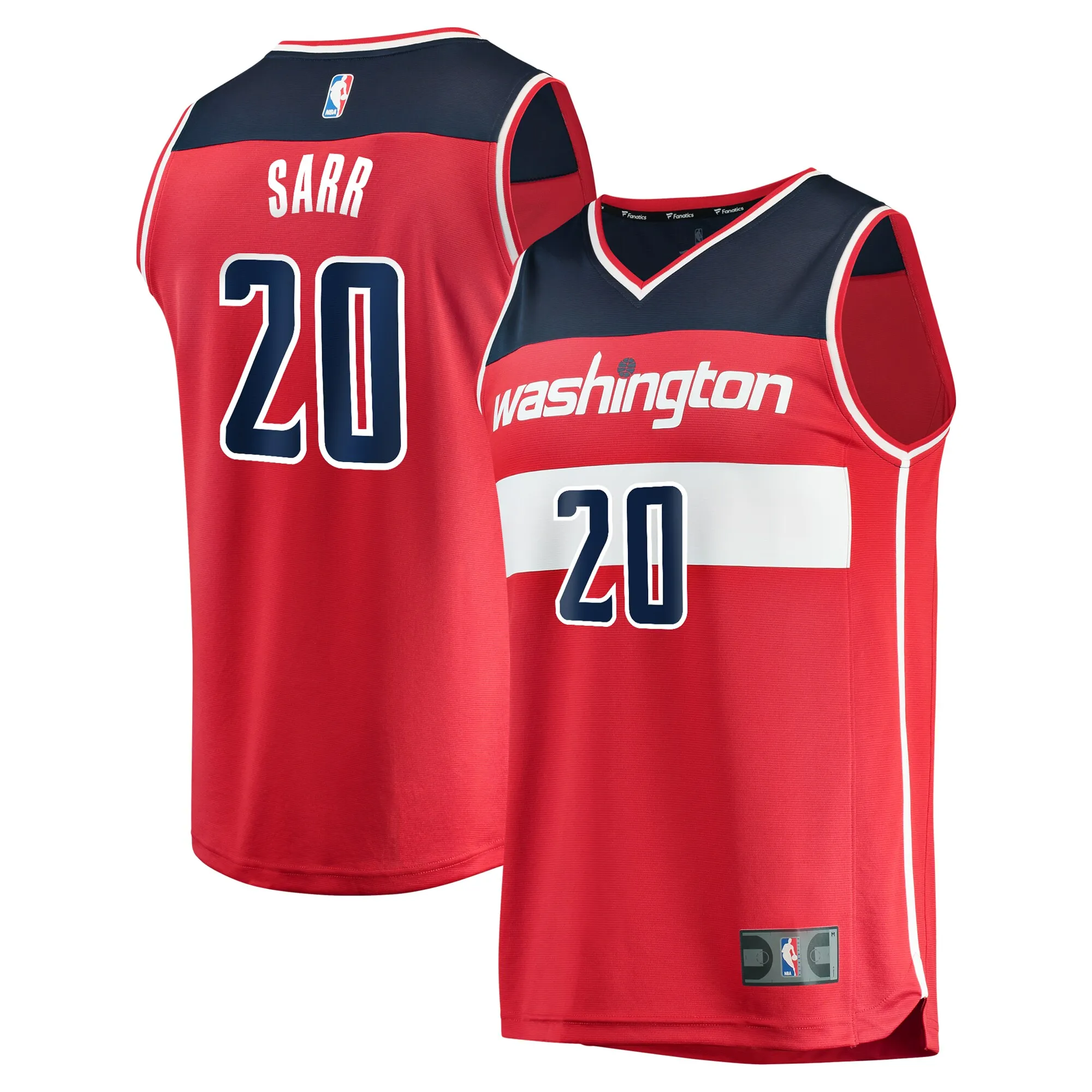 Alexandre Sarr Washington Wizards Fanatics Fast Break Replica Player Jersey - Icon Edition - Red